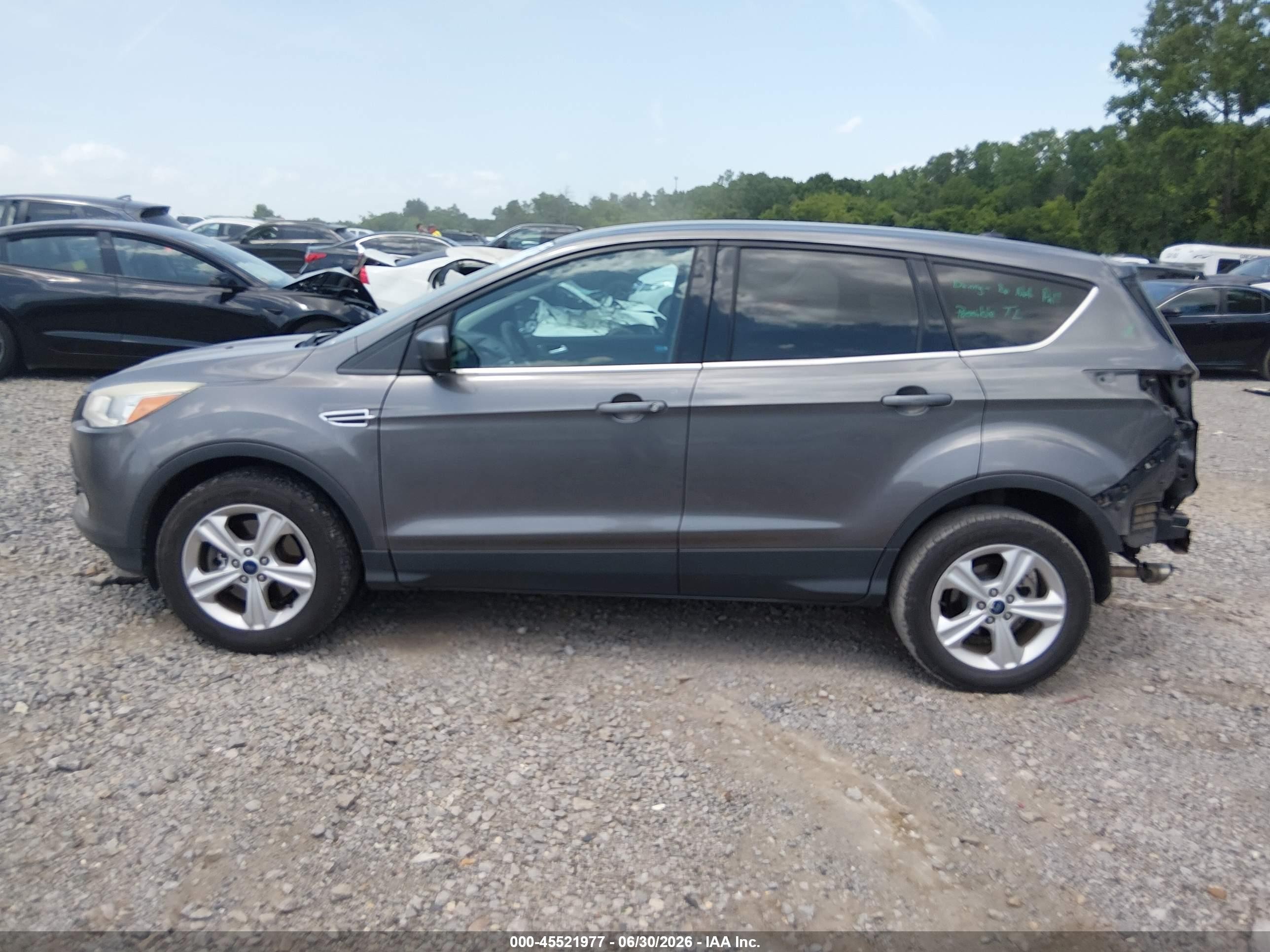 2013 Ford Escape Se Gray vin: 1FMCU9G94DUD92694