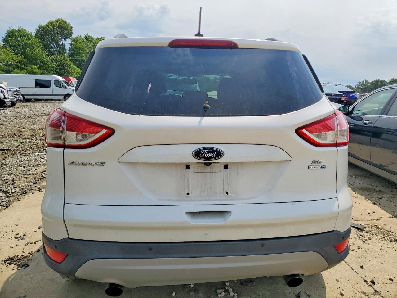 2014 Ford Escape Se White vin: 1FMCU9G94EUB20017