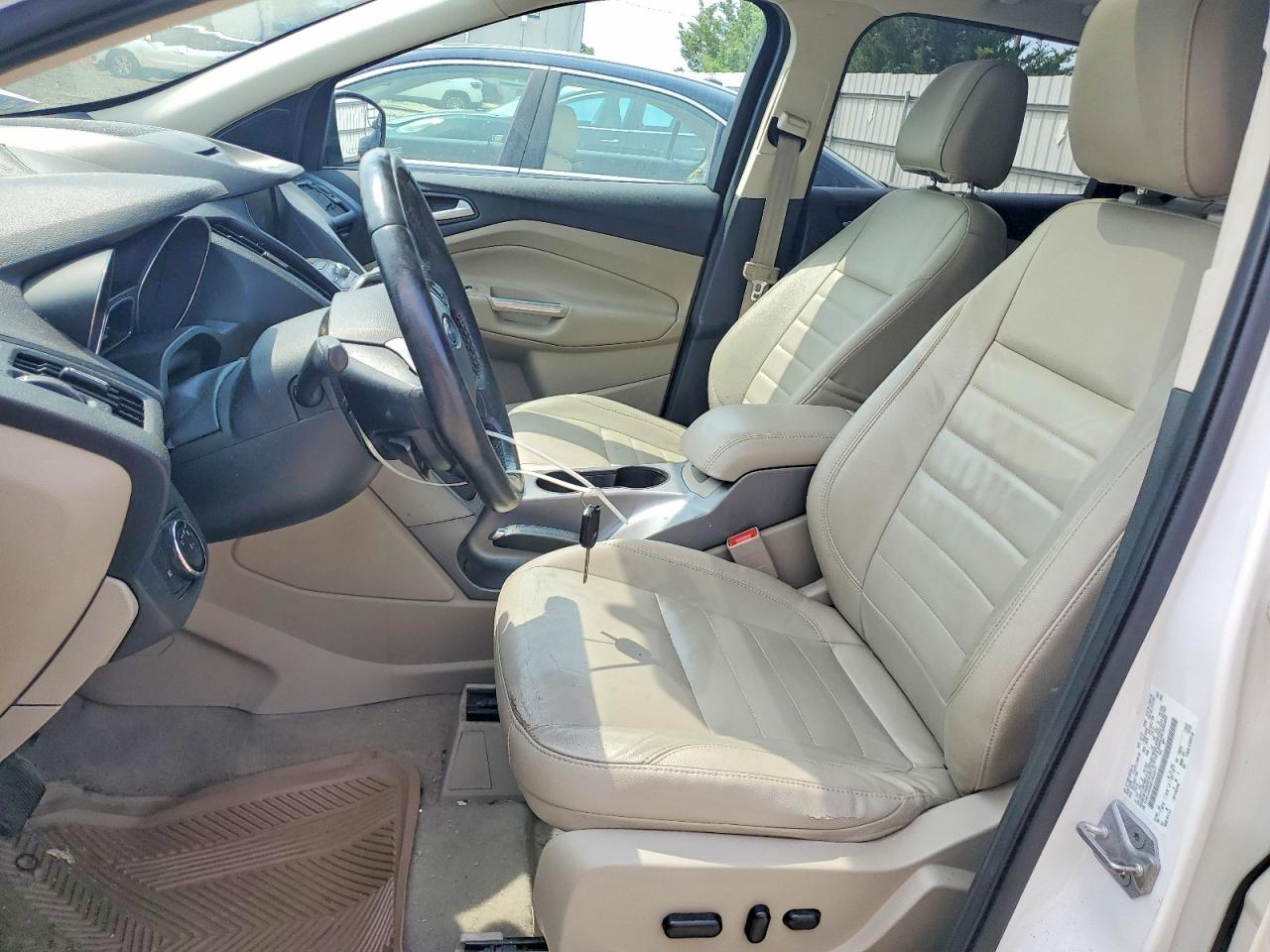 2014 Ford Escape Se White vin: 1FMCU9G94EUB20017