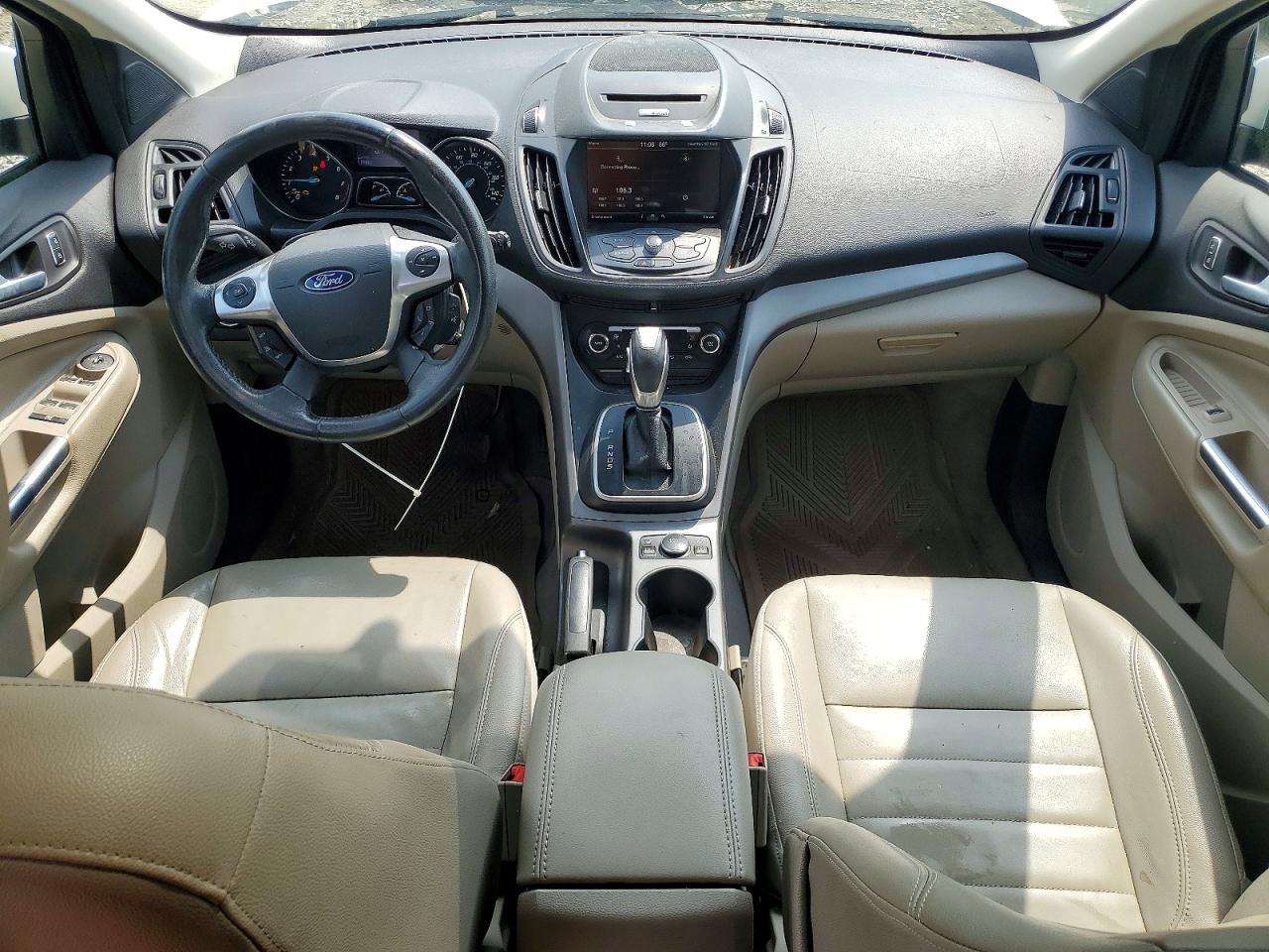 2014 Ford Escape Se White vin: 1FMCU9G94EUB20017