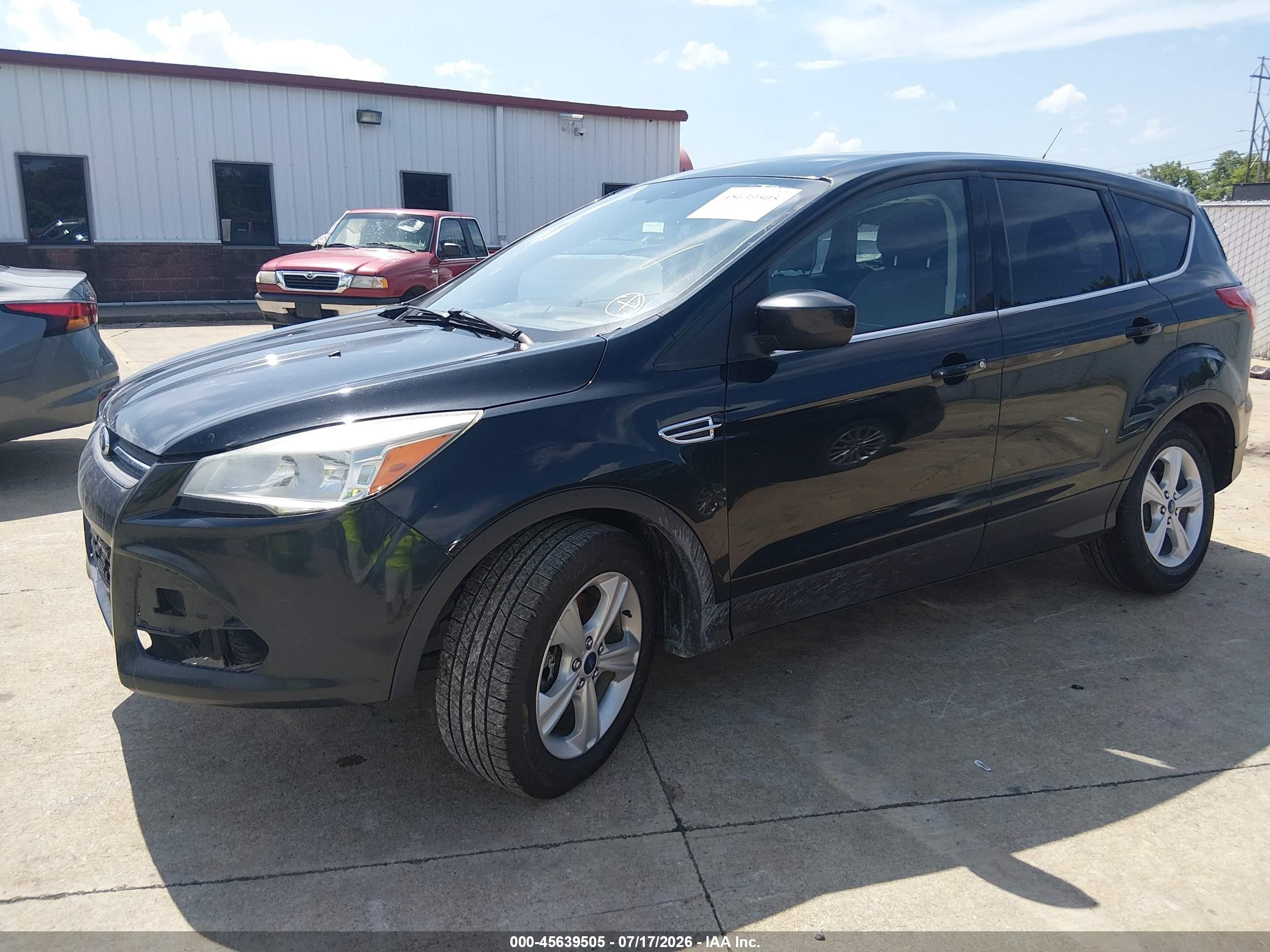 2014 Ford Escape Se Black vin: 1FMCU9G94EUB30403