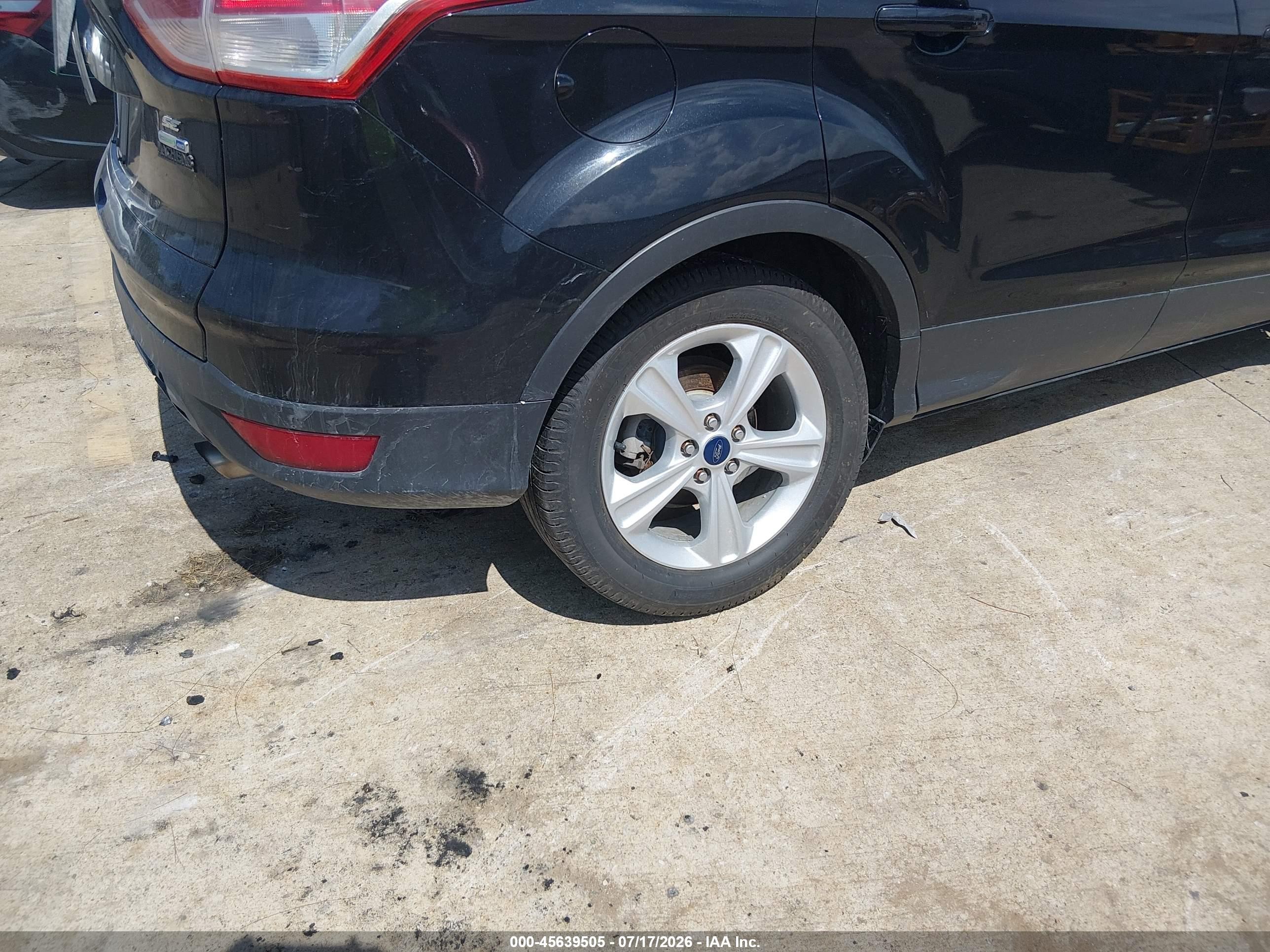 2014 Ford Escape Se Black vin: 1FMCU9G94EUB30403