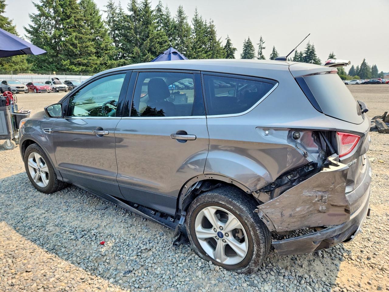 2014 Ford Escape Se Gray vin: 1FMCU9G94EUB32605