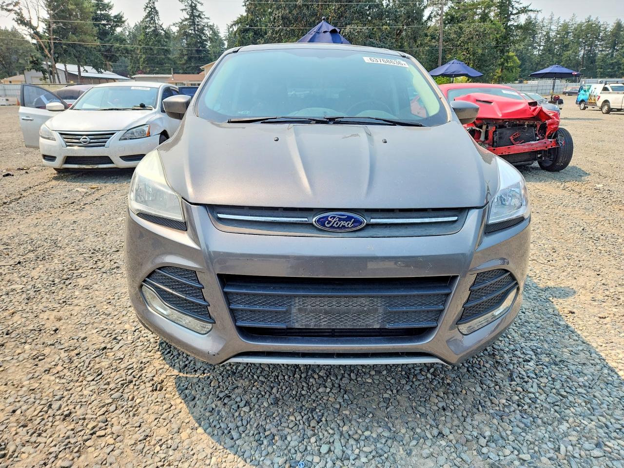 2014 Ford Escape Se Gray vin: 1FMCU9G94EUB32605