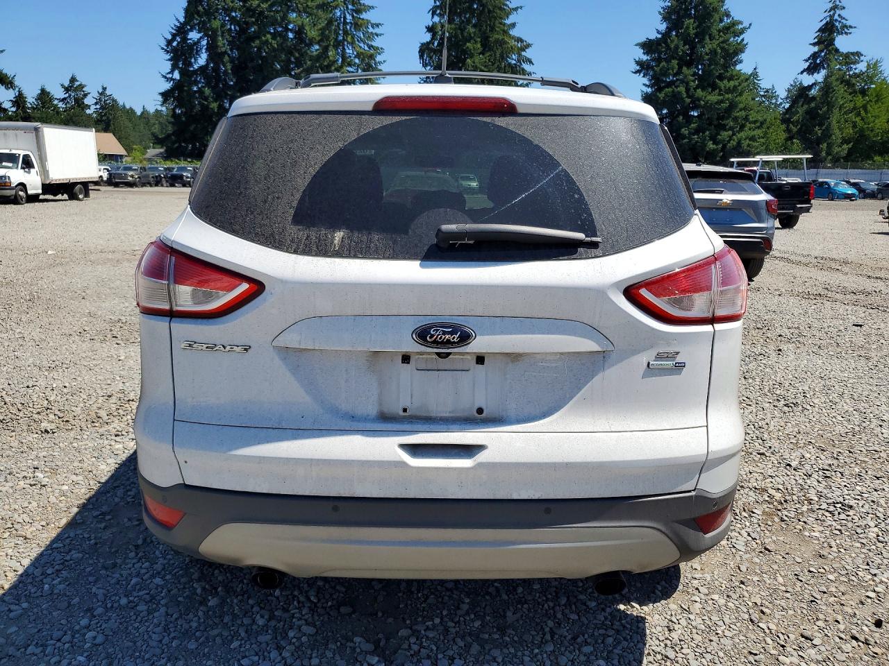 2014 Ford Escape Se White vin: 1FMCU9G94EUC54302