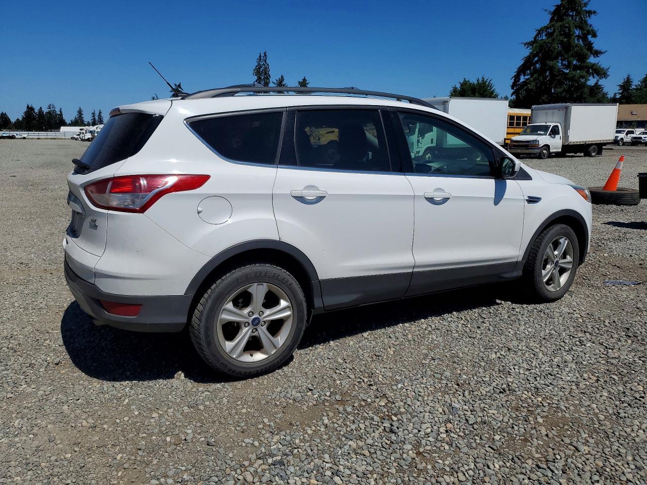 2014 Ford Escape Se White vin: 1FMCU9G94EUC54302