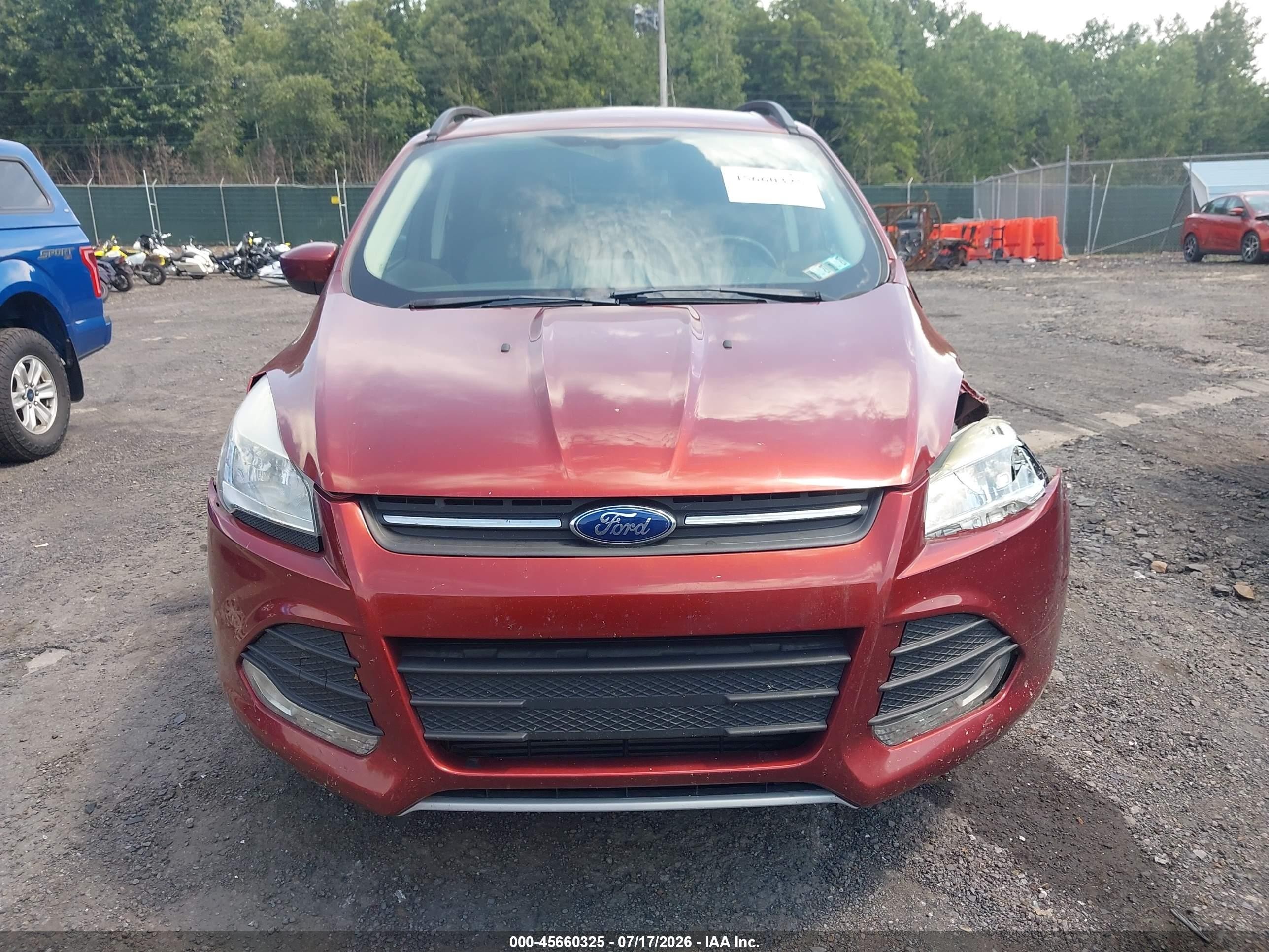 2014 Ford Escape Se Red vin: 1FMCU9G94EUD05958