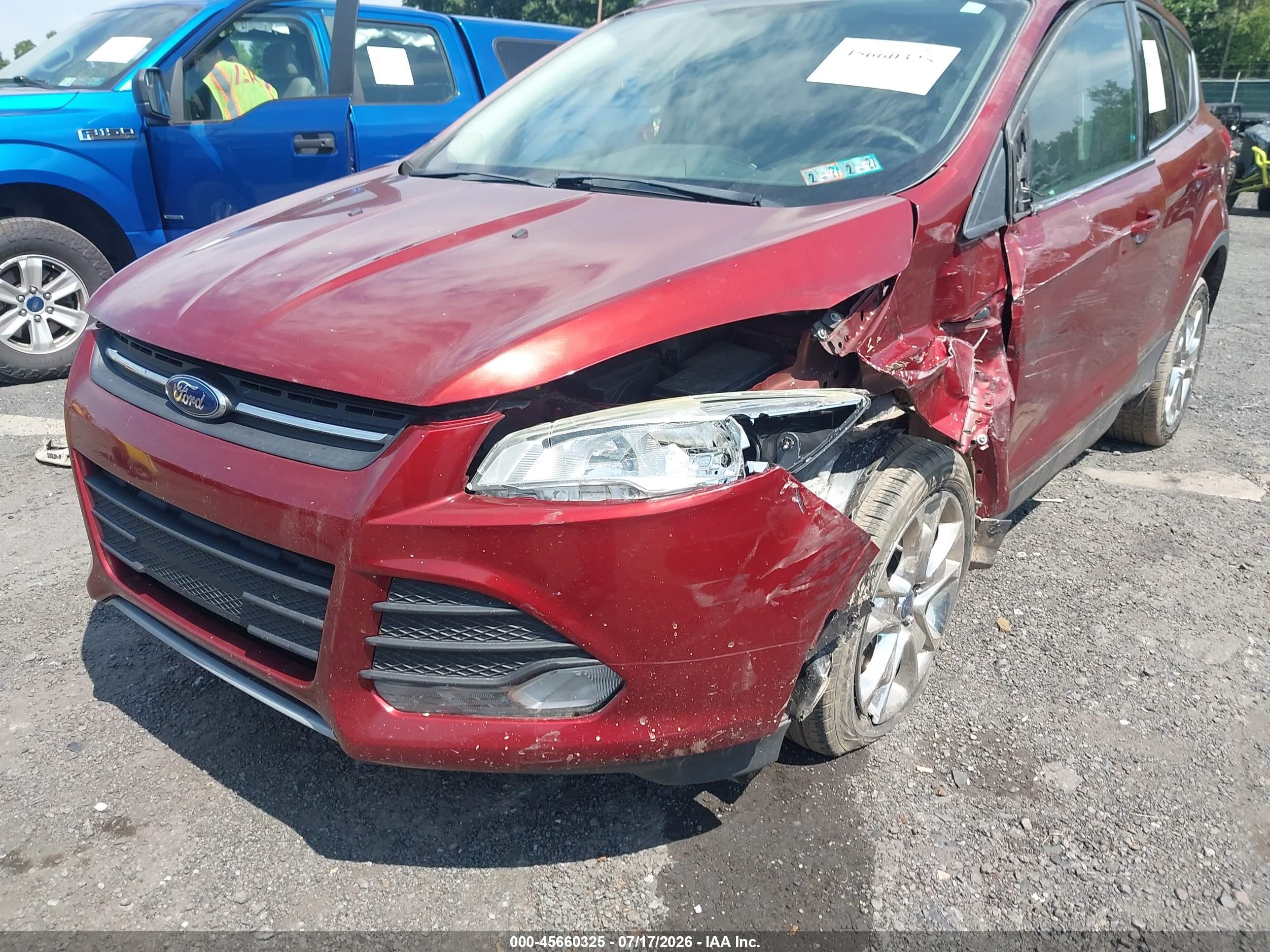2014 Ford Escape Se Red vin: 1FMCU9G94EUD05958