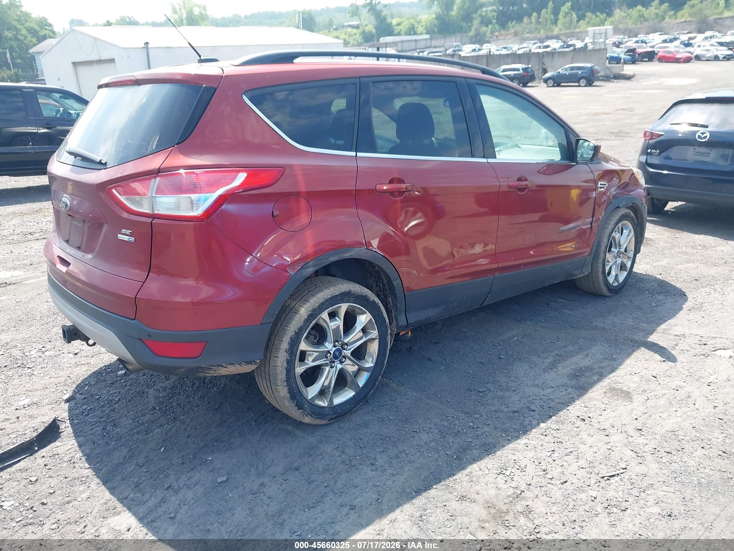 2014 Ford Escape Se Red vin: 1FMCU9G94EUD05958