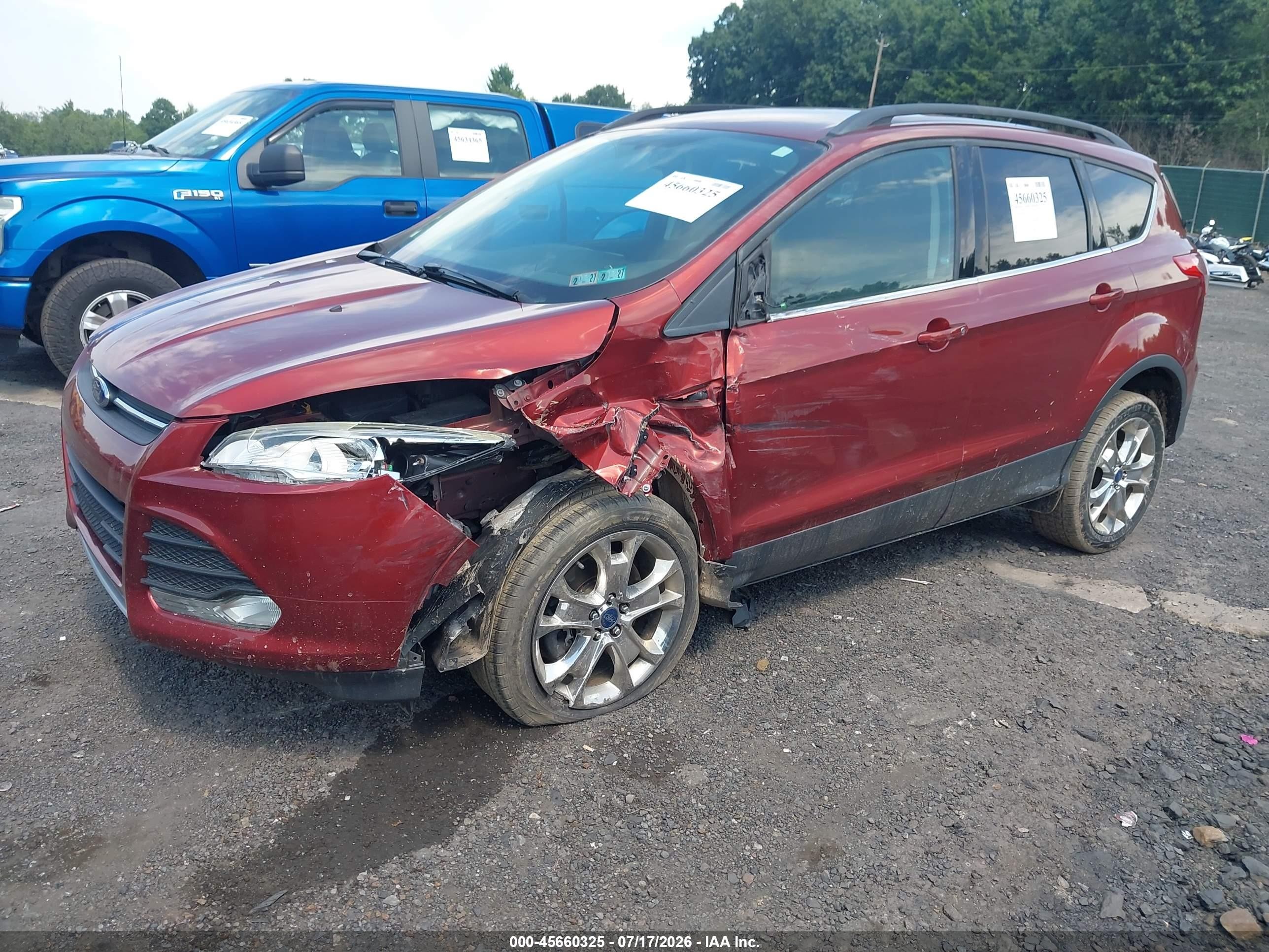 2014 Ford Escape Se Red vin: 1FMCU9G94EUD05958