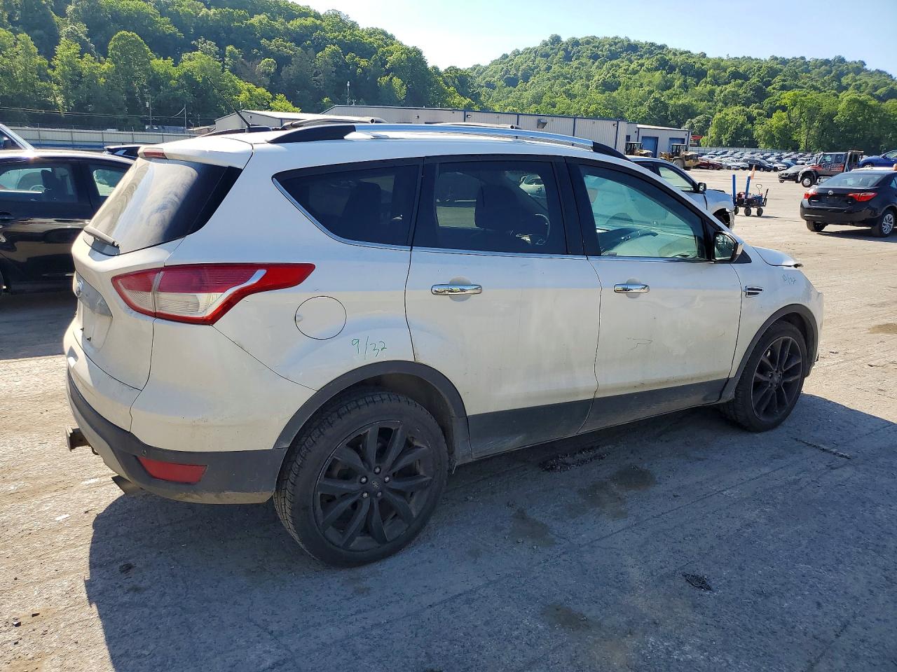 2015 Ford Escape Se White vin: 1FMCU9G94FUA00798