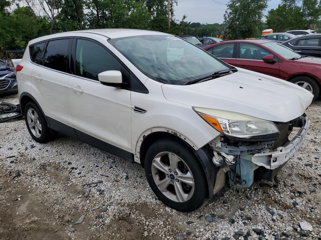 2015 Ford Escape Se White vin: 1FMCU9G94FUA30531
