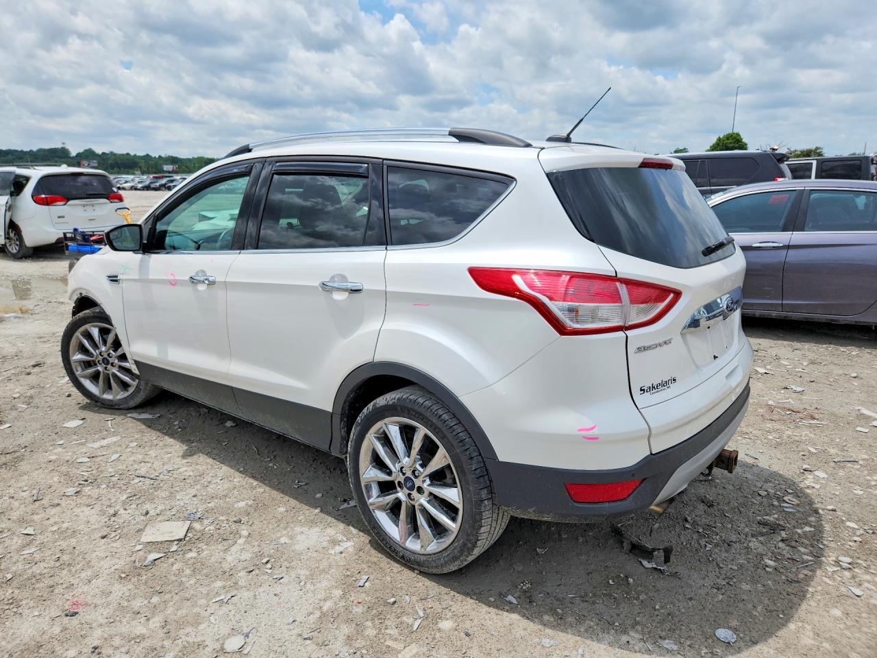 2015 Ford Escape Se White vin: 1FMCU9G94FUA78577