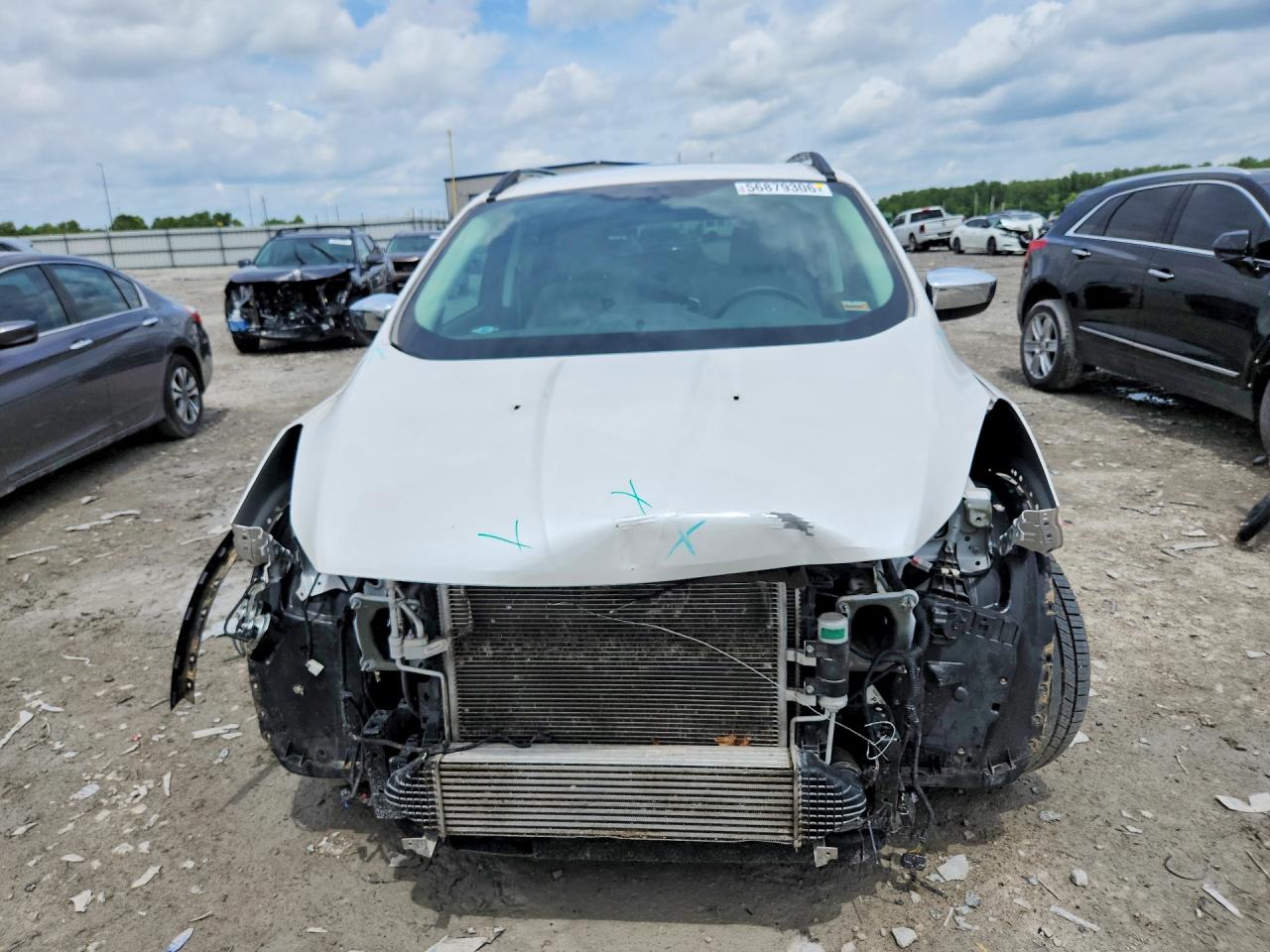 2015 Ford Escape Se White vin: 1FMCU9G94FUA78577