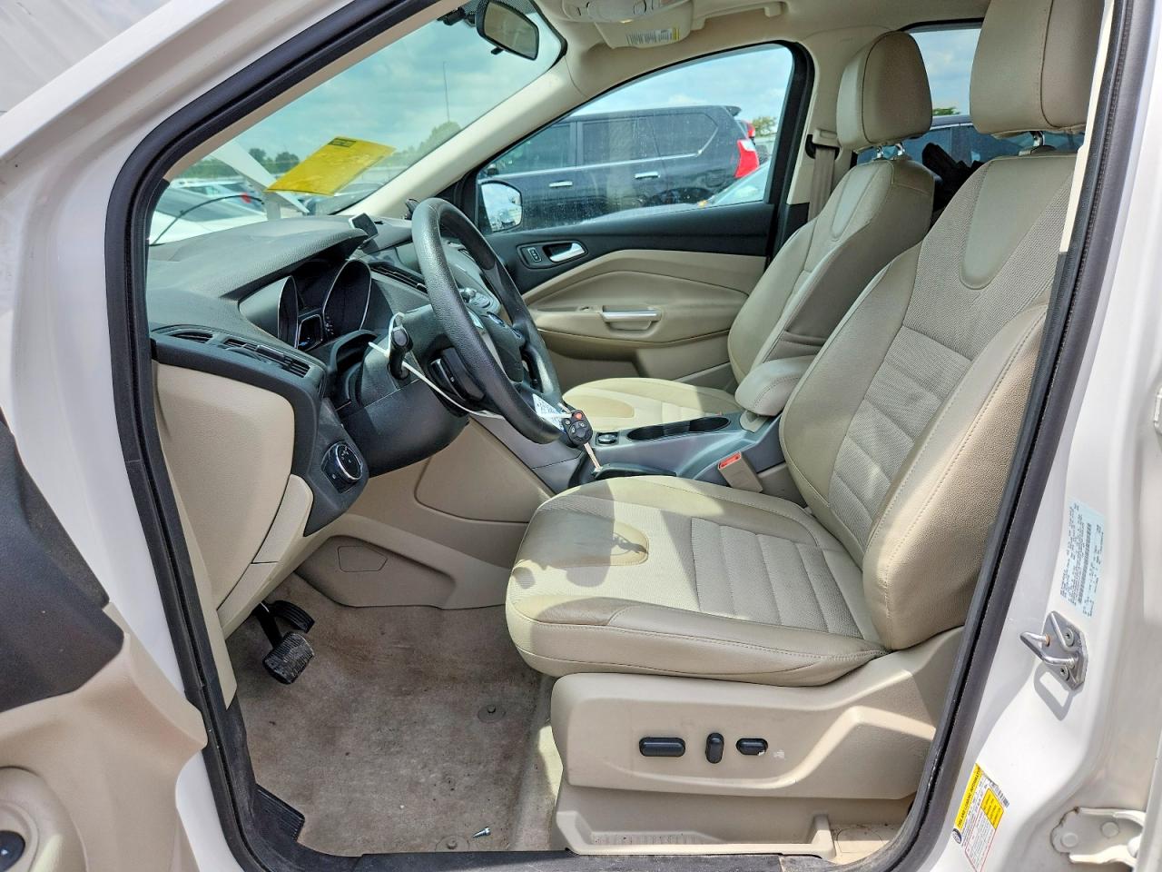 2015 Ford Escape Se White vin: 1FMCU9G94FUA78577
