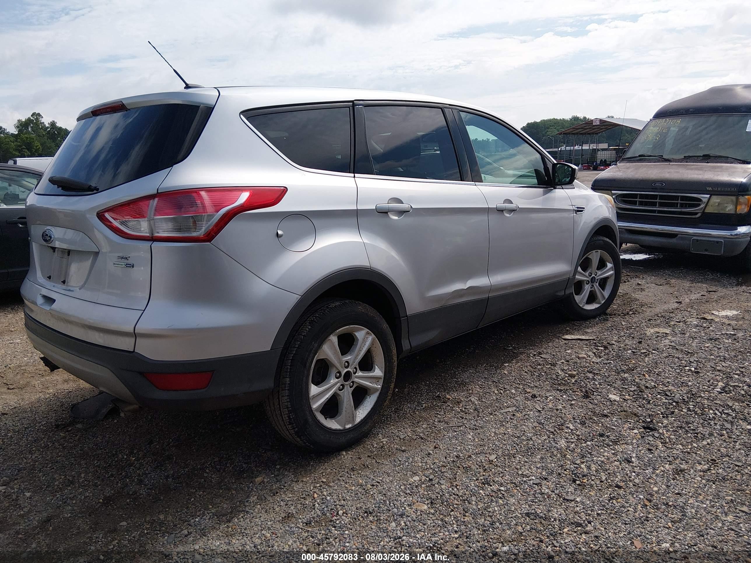 2015 Ford Escape Se Silver vin: 1FMCU9G94FUA80779