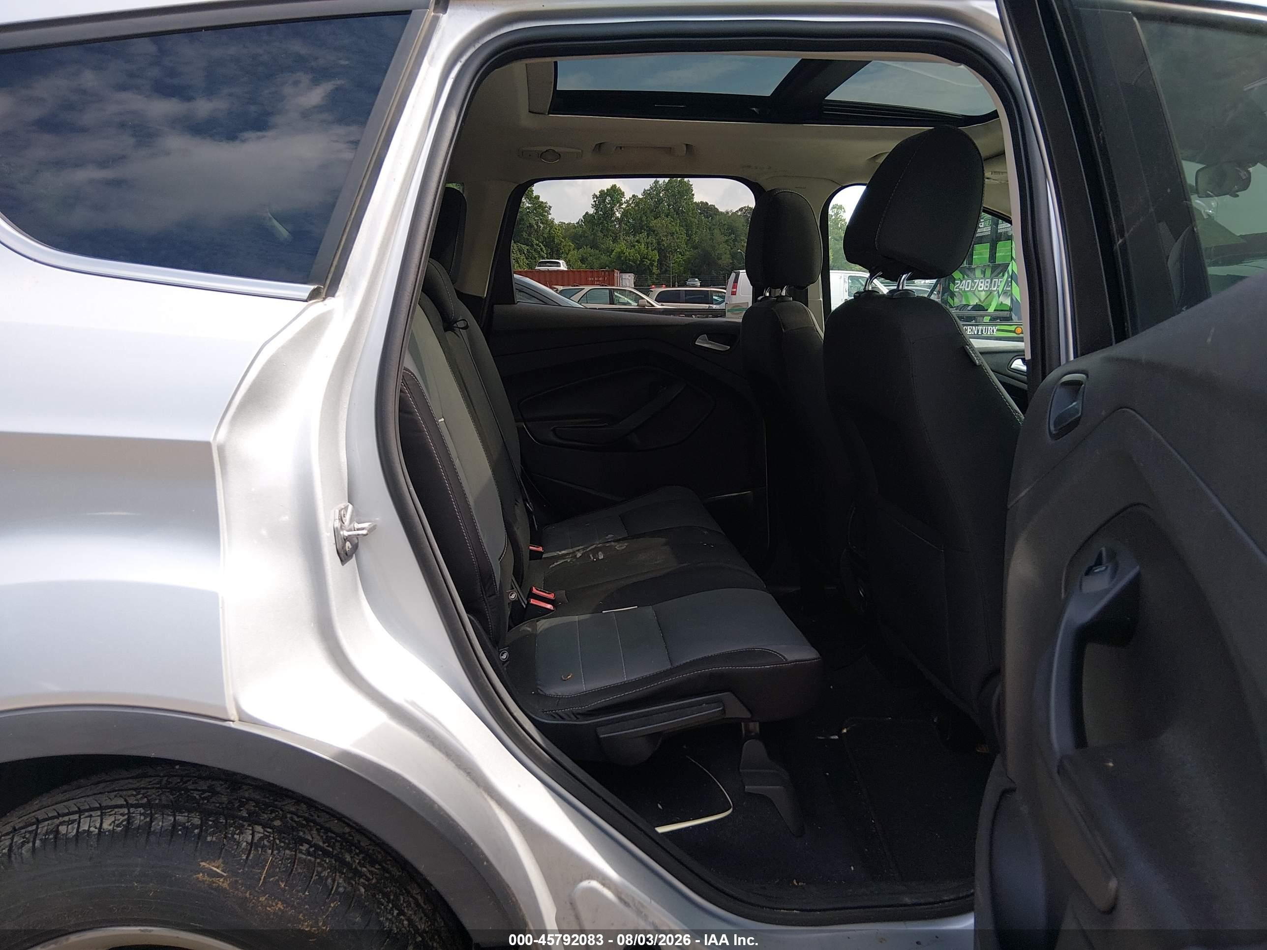 2015 Ford Escape Se Silver vin: 1FMCU9G94FUA80779