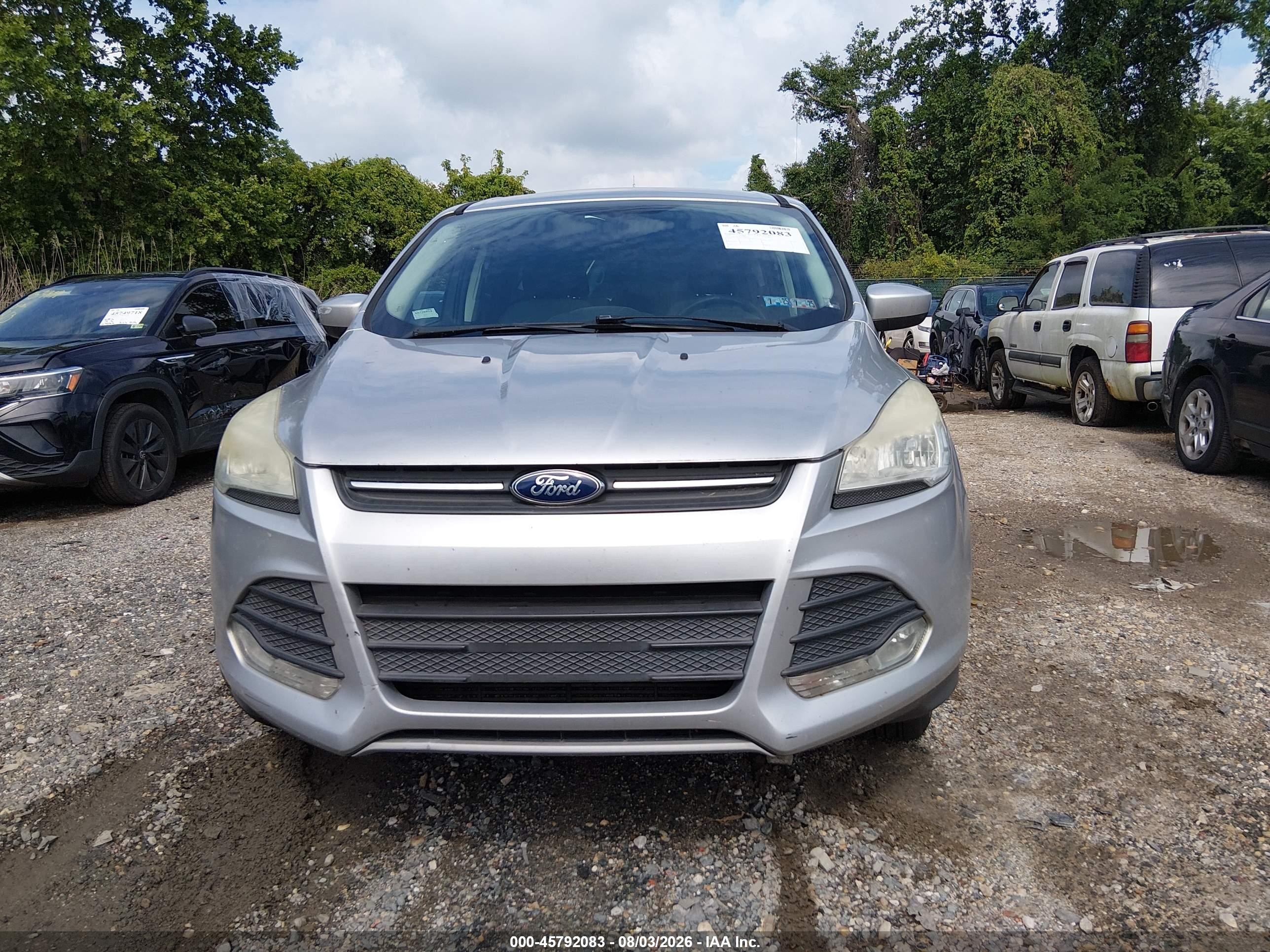 2015 Ford Escape Se Silver vin: 1FMCU9G94FUA80779