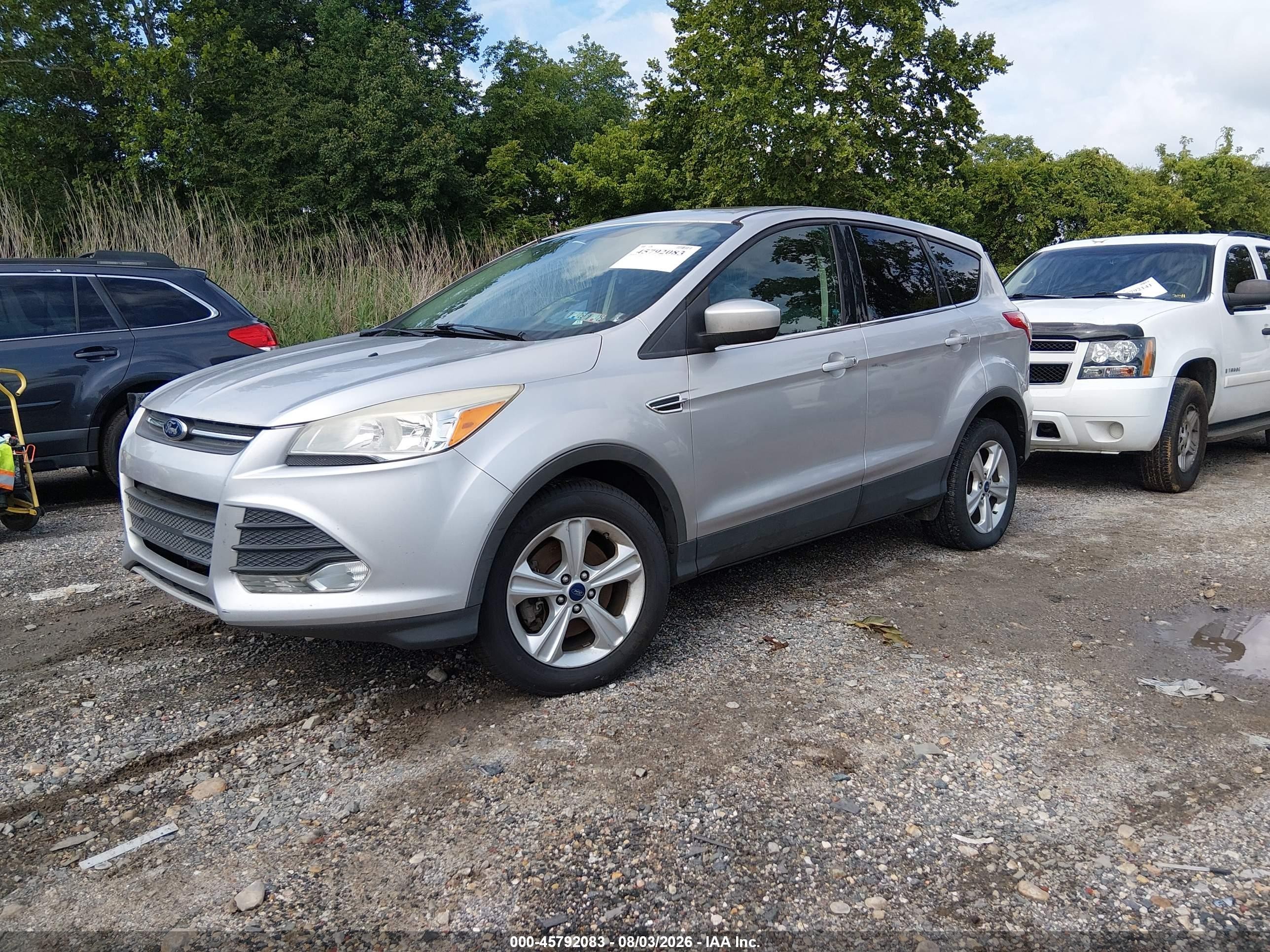 2015 Ford Escape Se Silver vin: 1FMCU9G94FUA80779