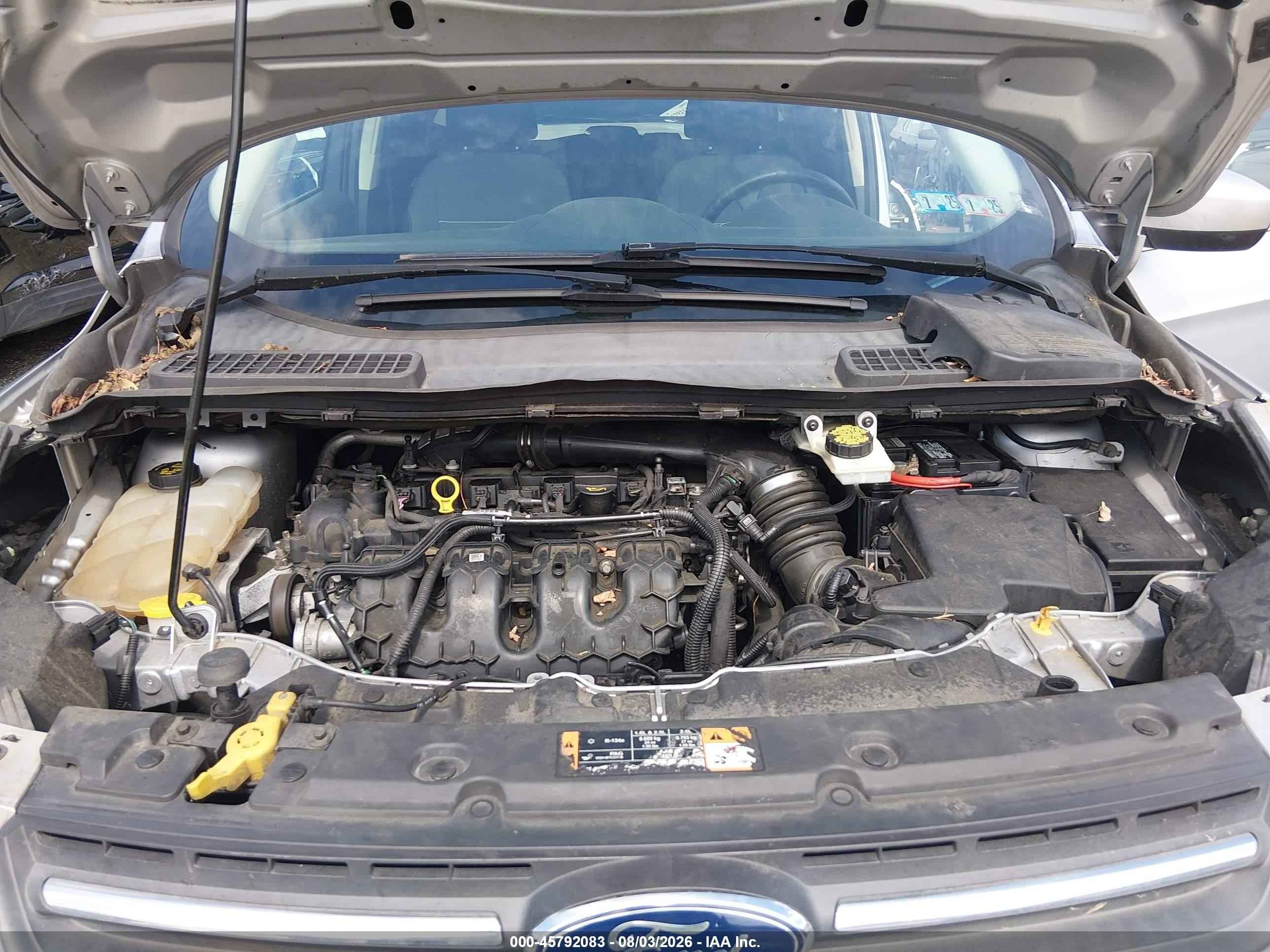 2015 Ford Escape Se Silver vin: 1FMCU9G94FUA80779