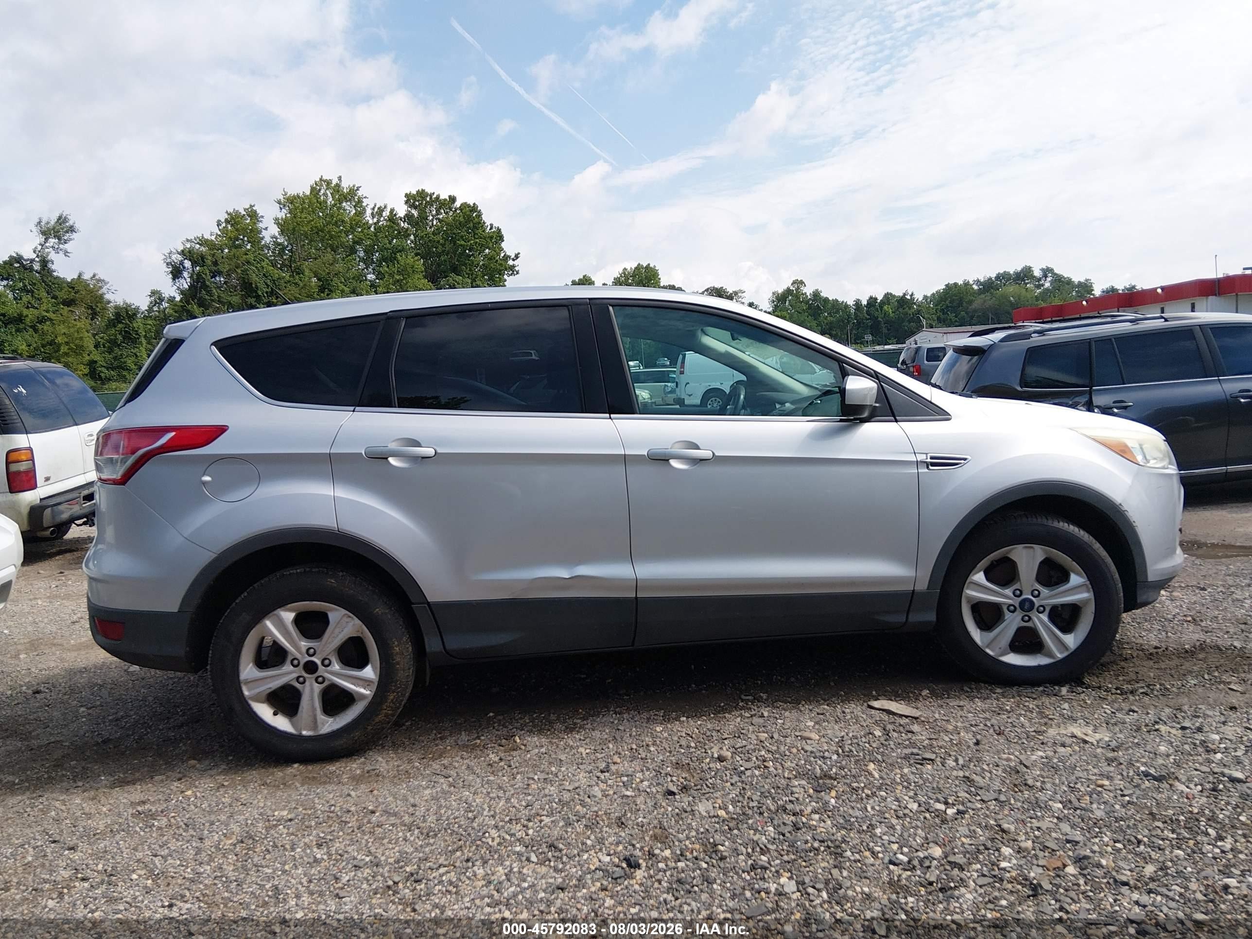 2015 Ford Escape Se Silver vin: 1FMCU9G94FUA80779