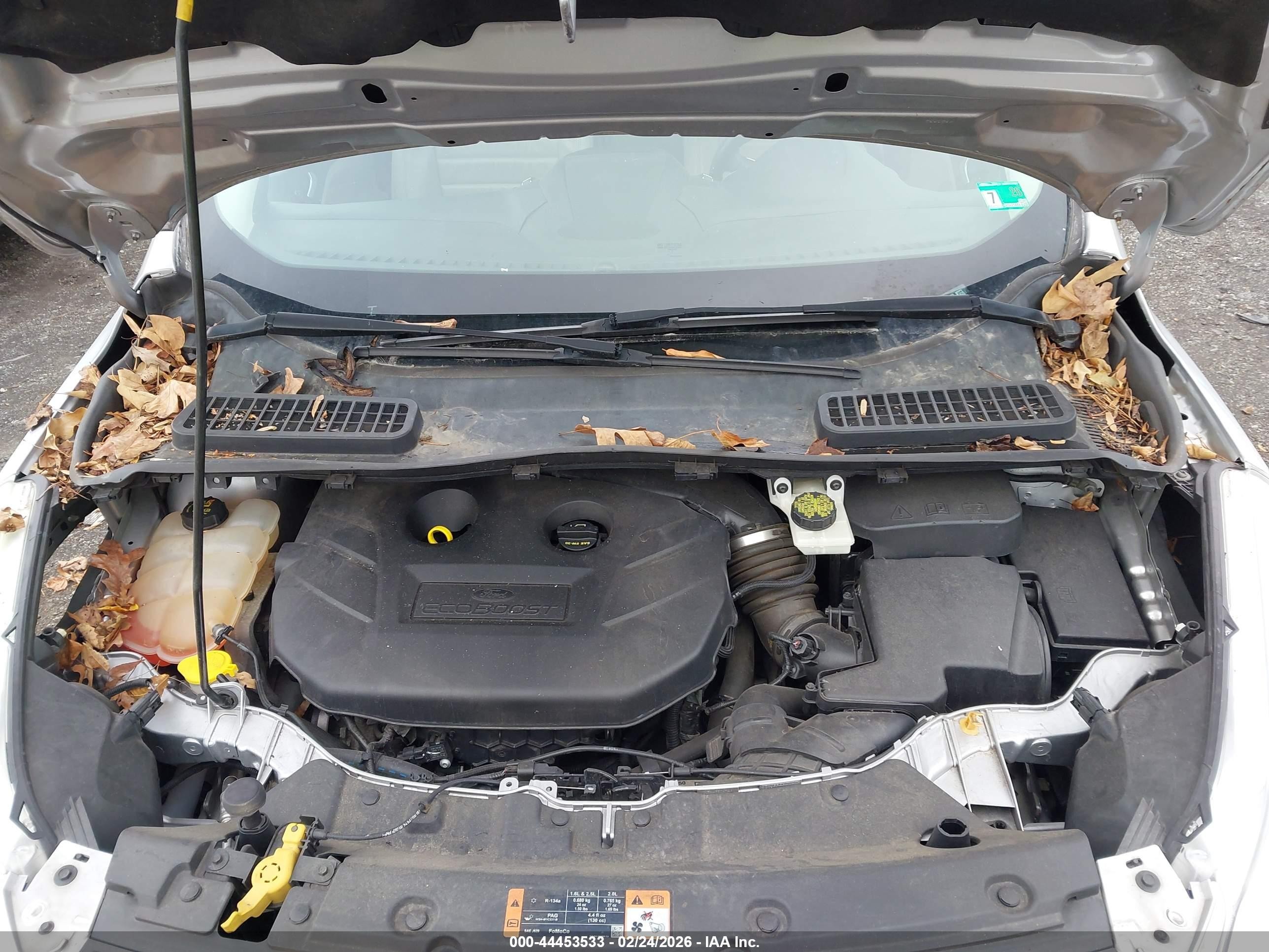 2015 Ford Escape Se Silver vin: 1FMCU9G94FUC10933