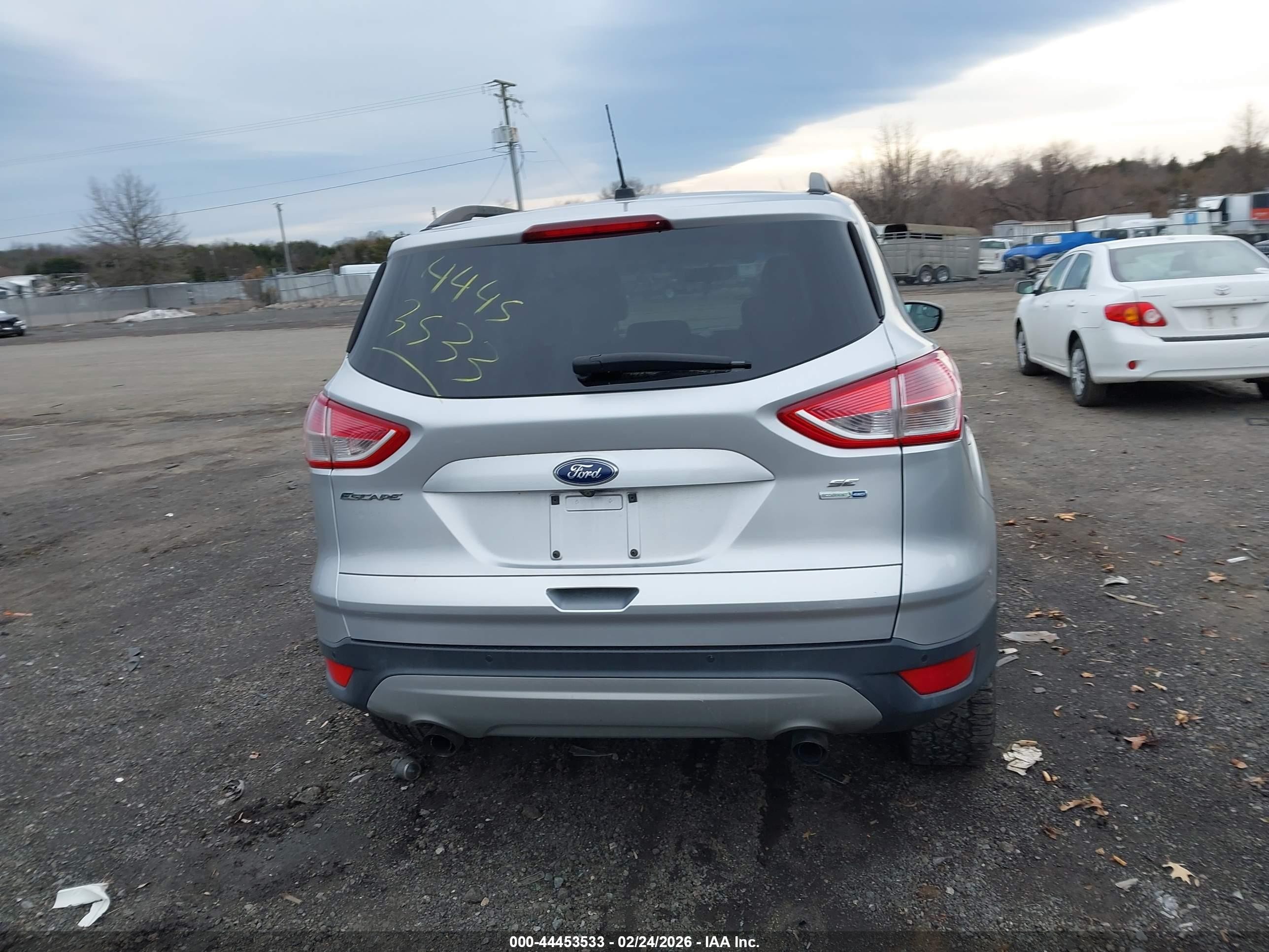 2015 Ford Escape Se Silver vin: 1FMCU9G94FUC10933