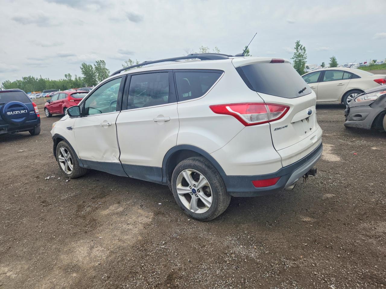 2015 Ford Escape Se White vin: 1FMCU9G94FUC49666