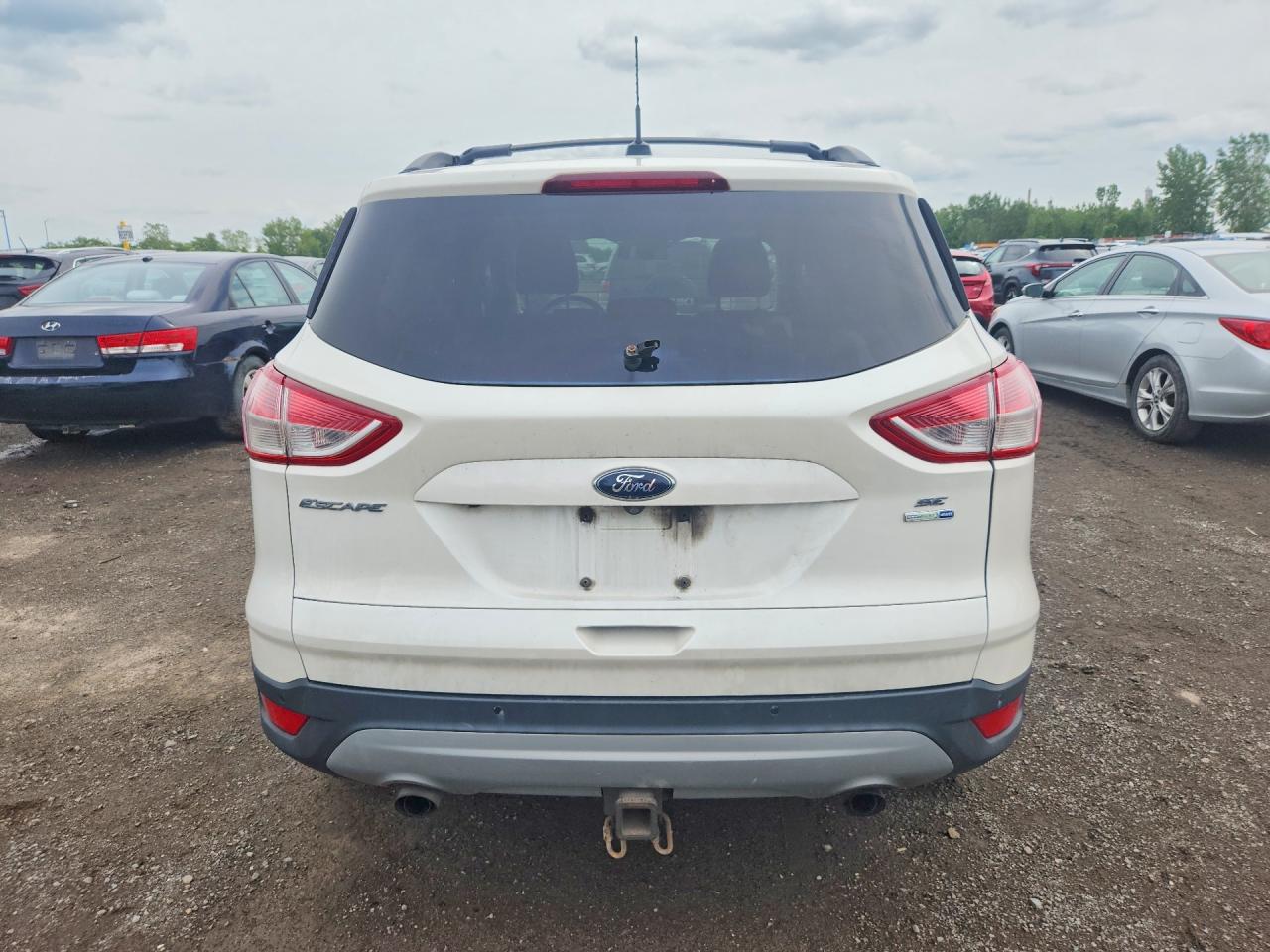 2015 Ford Escape Se White vin: 1FMCU9G94FUC49666