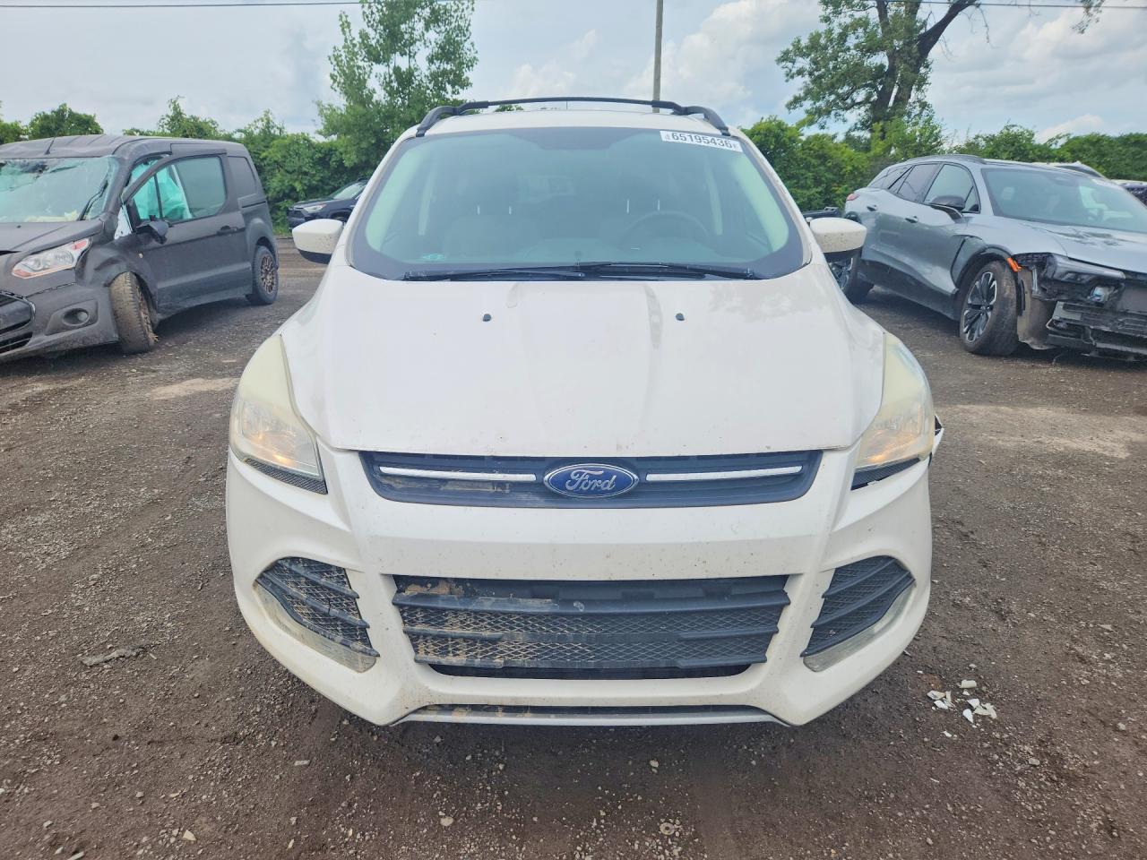 2015 Ford Escape Se White vin: 1FMCU9G94FUC49666