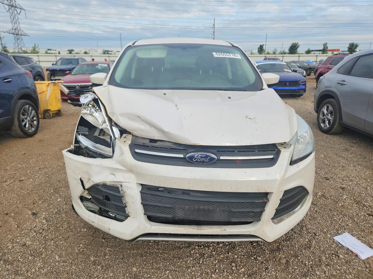 2016 Ford Escape Se White vin: 1FMCU9G94GUB36124