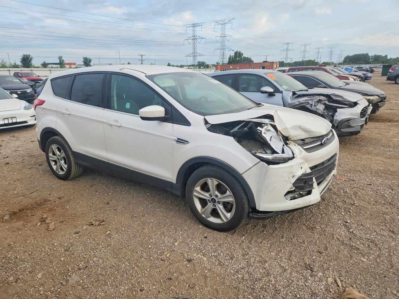 2016 Ford Escape Se White vin: 1FMCU9G94GUB36124