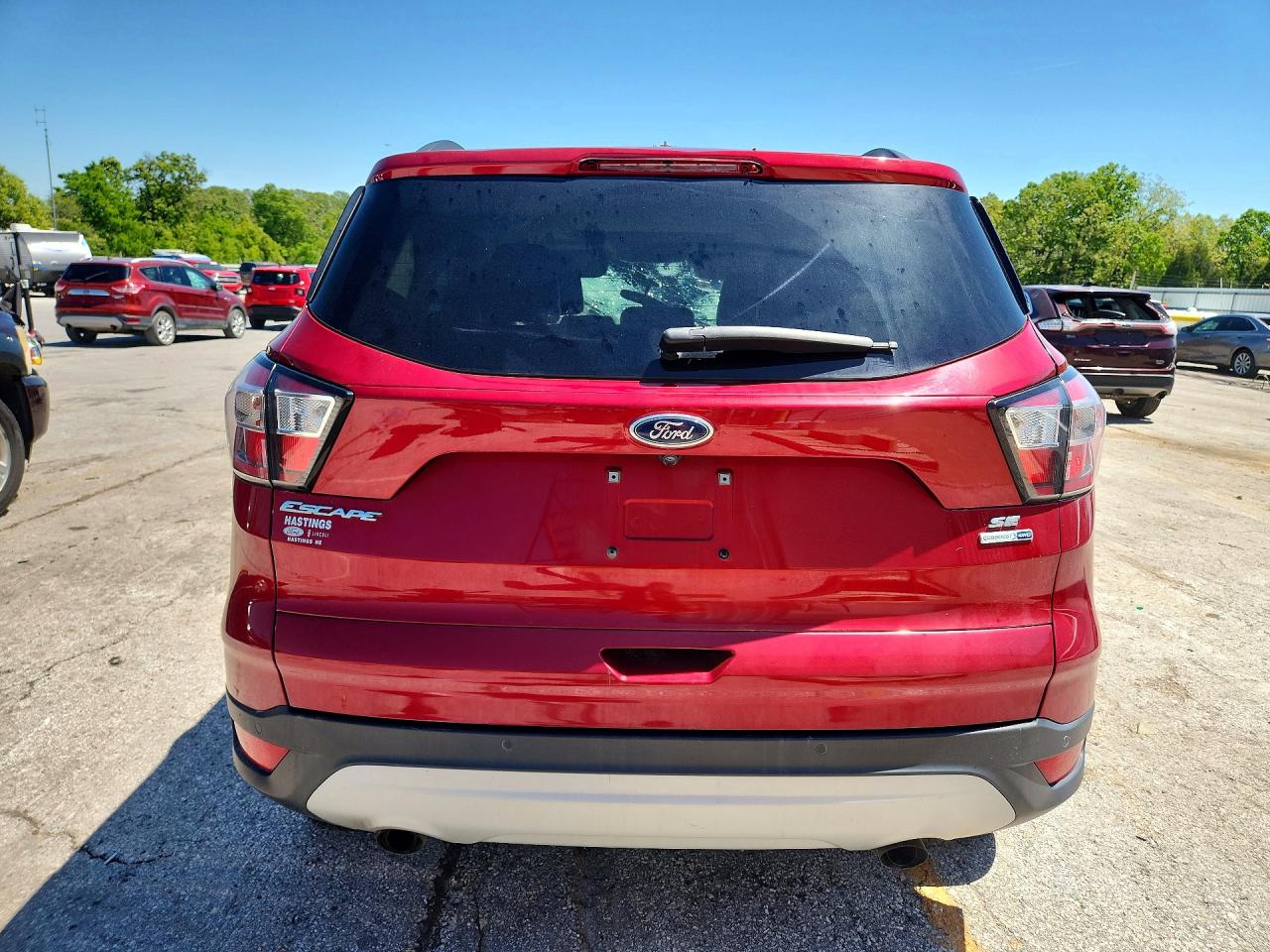 2017 Ford Escape Se Burgundy vin: 1FMCU9G94HUD96413