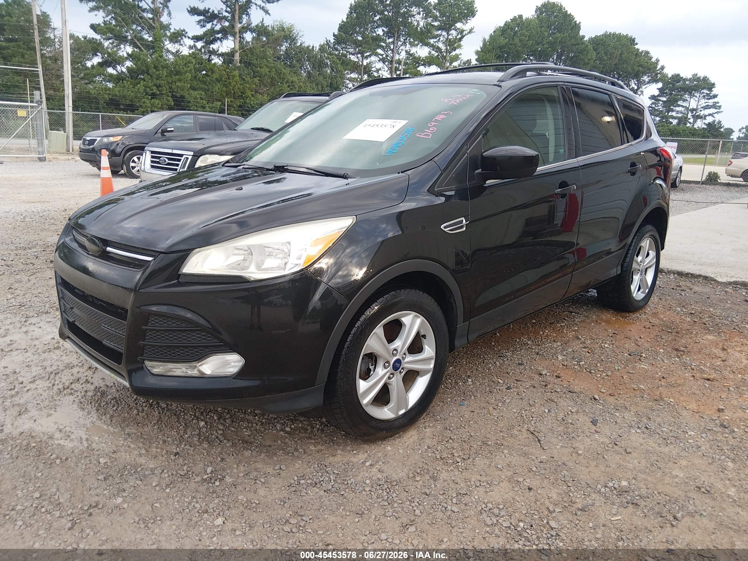 2013 Ford Escape Se Black vin: 1FMCU9G95DUB69743