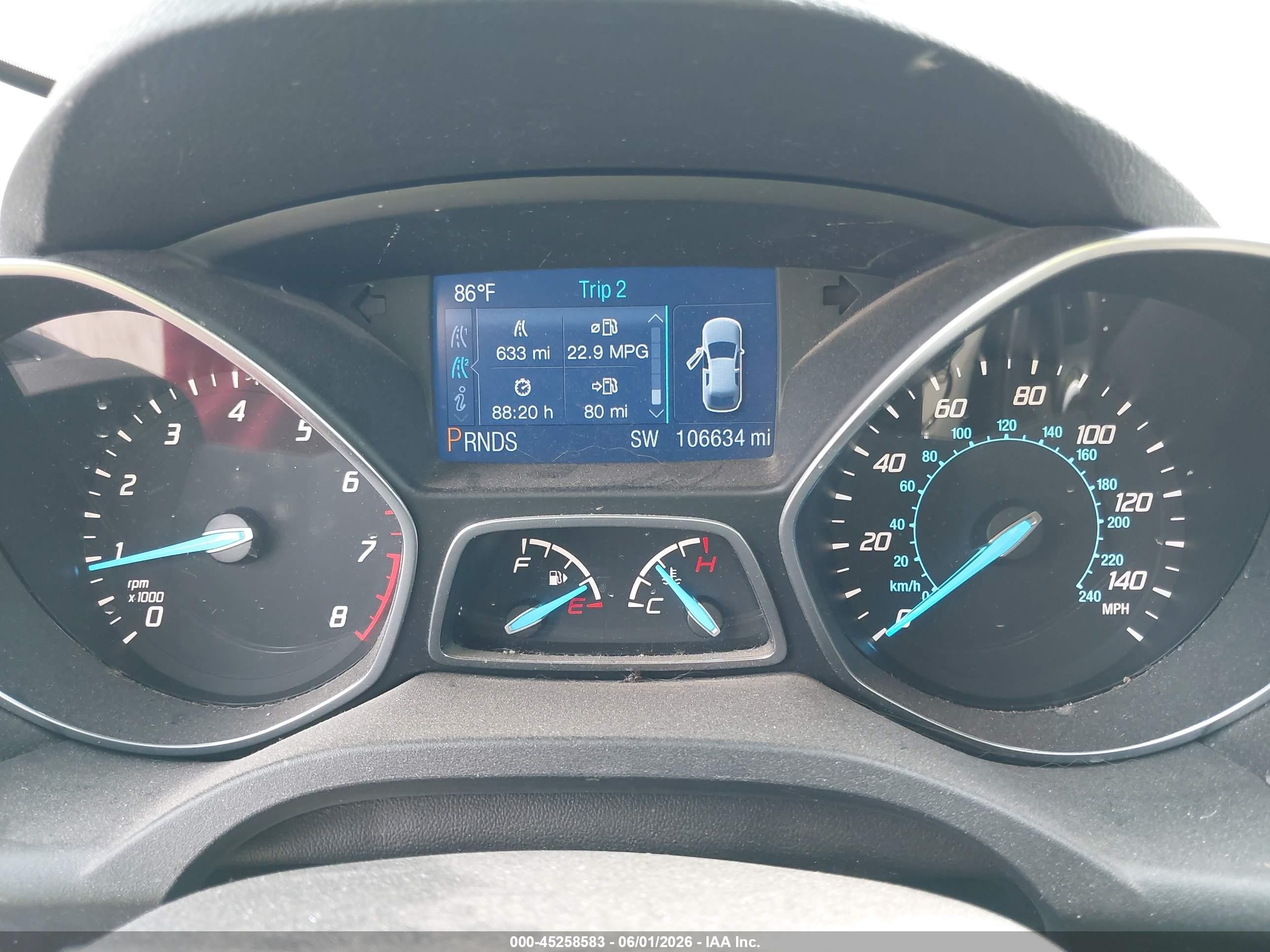 2014 Ford Escape Se Silver vin: 1FMCU9G95EUA04289