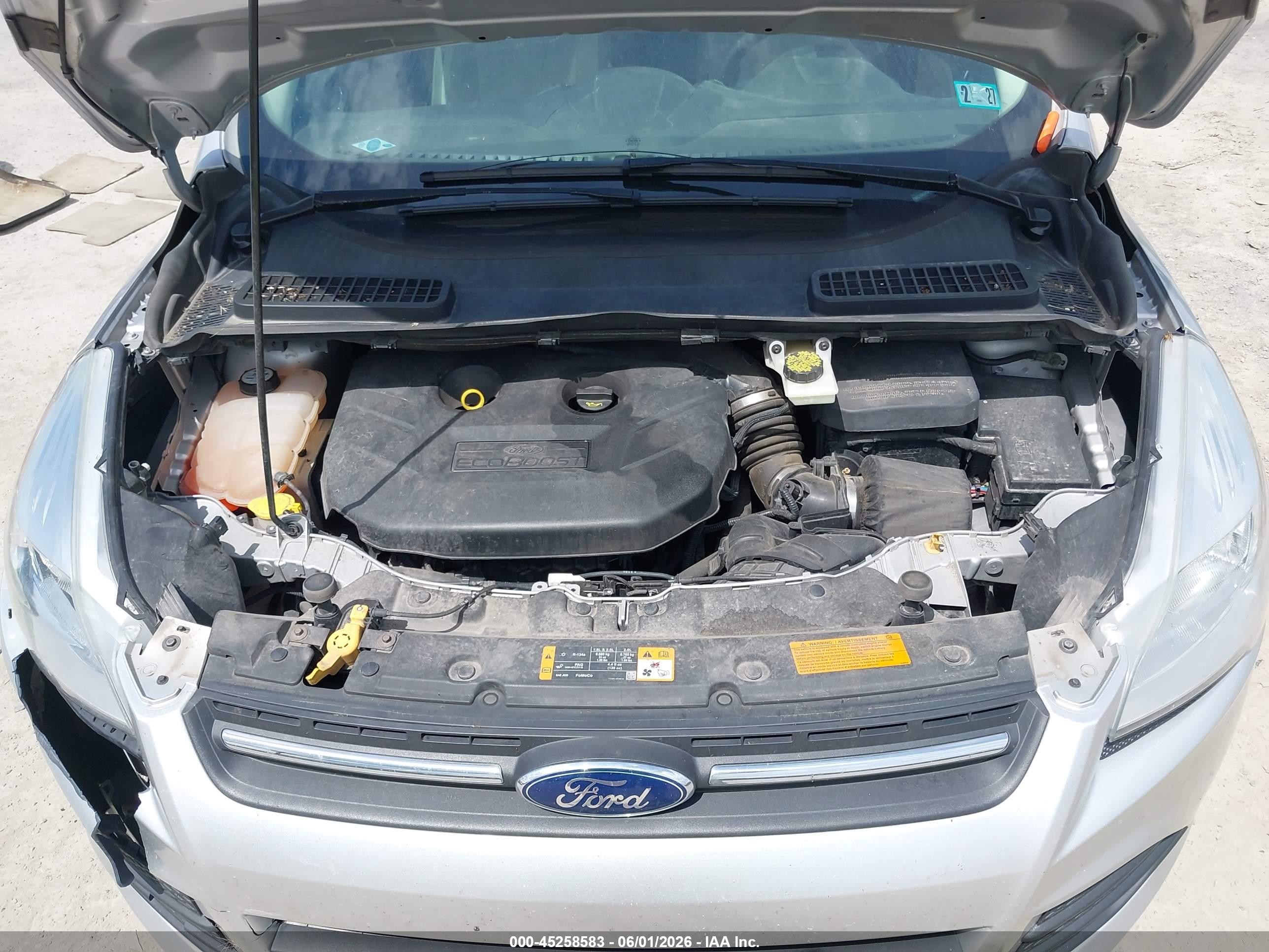 2014 Ford Escape Se Silver vin: 1FMCU9G95EUA04289
