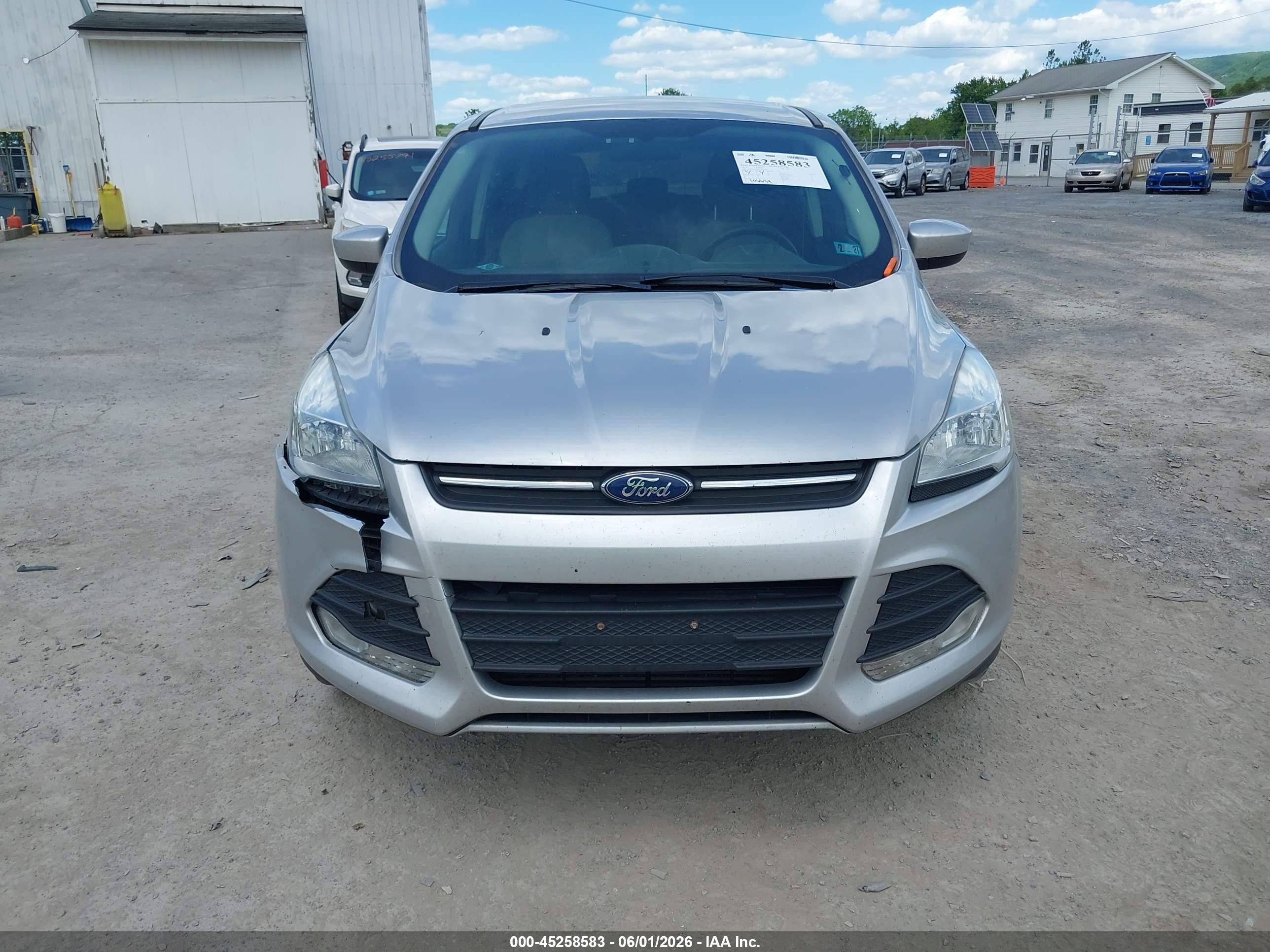 2014 Ford Escape Se Silver vin: 1FMCU9G95EUA04289