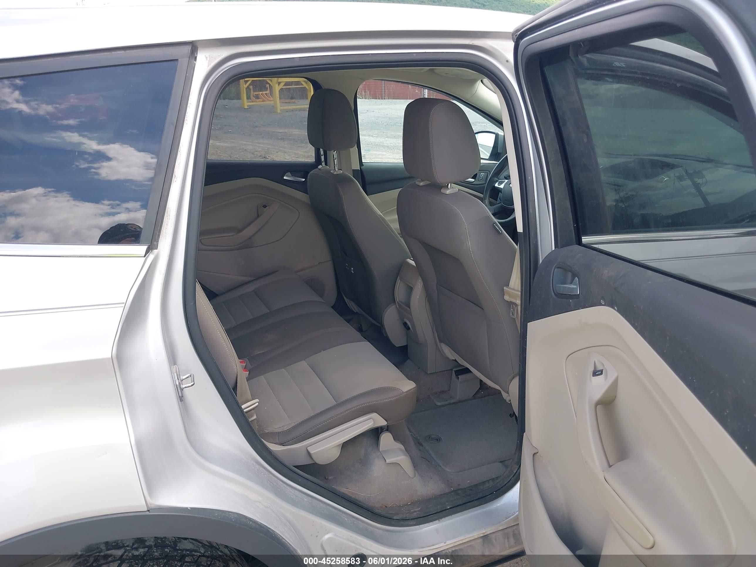 2014 Ford Escape Se Silver vin: 1FMCU9G95EUA04289