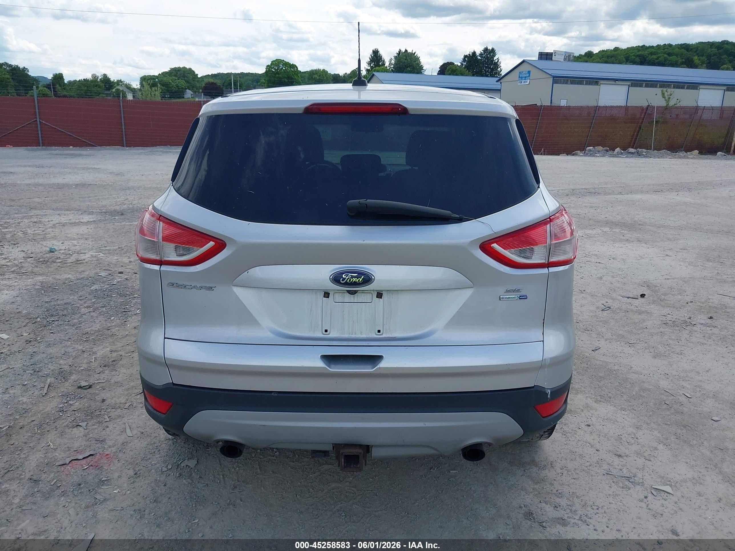 2014 Ford Escape Se Silver vin: 1FMCU9G95EUA04289