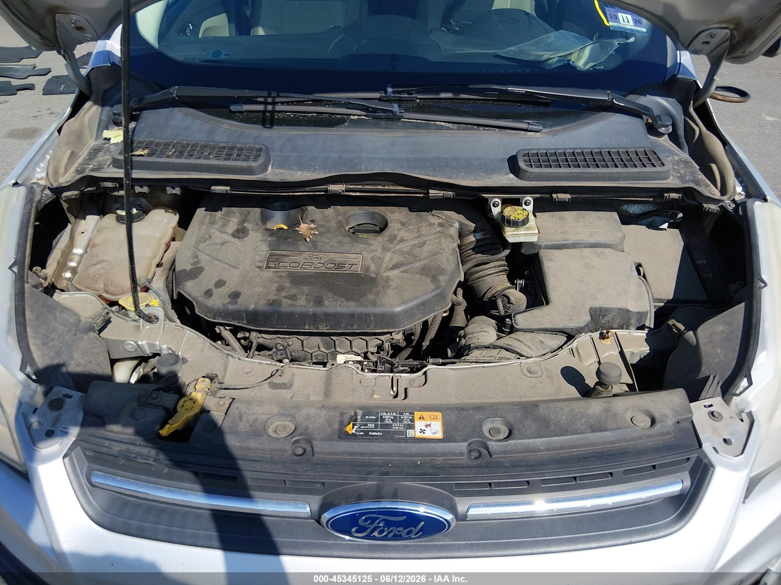 2014 Ford Escape Se Silver vin: 1FMCU9G95EUA07208