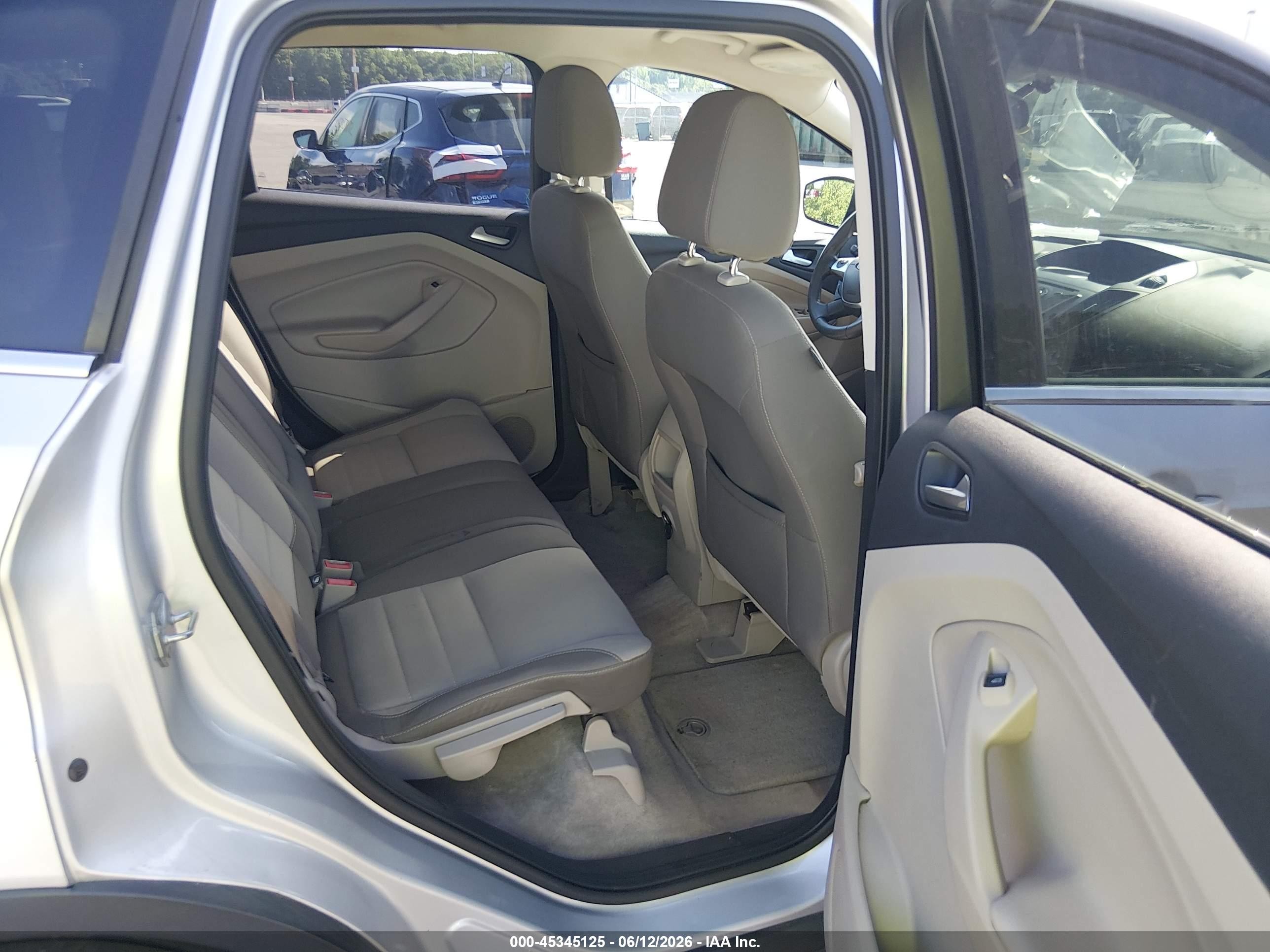 2014 Ford Escape Se Silver vin: 1FMCU9G95EUA07208
