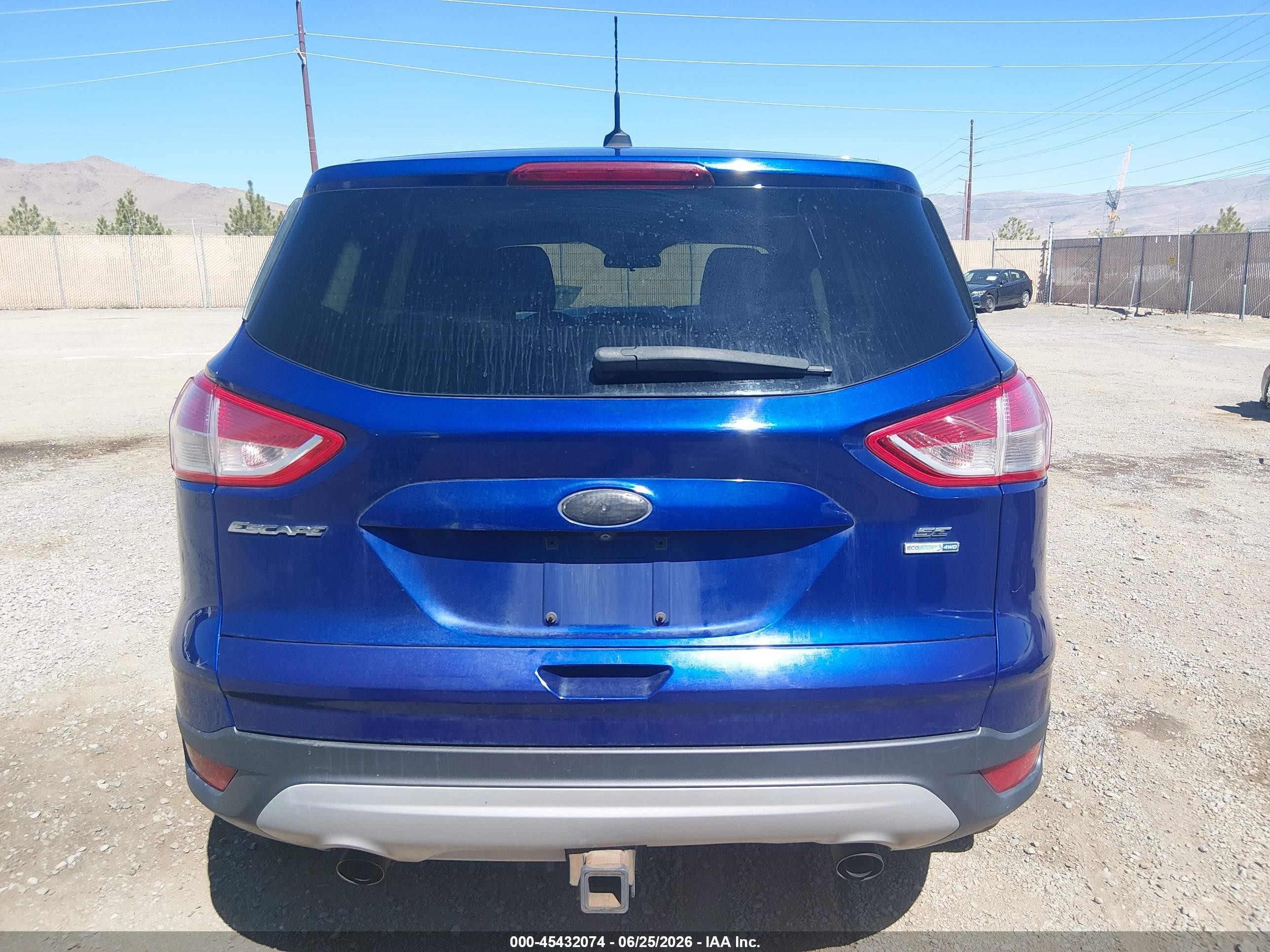2014 Ford Escape Se Blue vin: 1FMCU9G95EUA30388