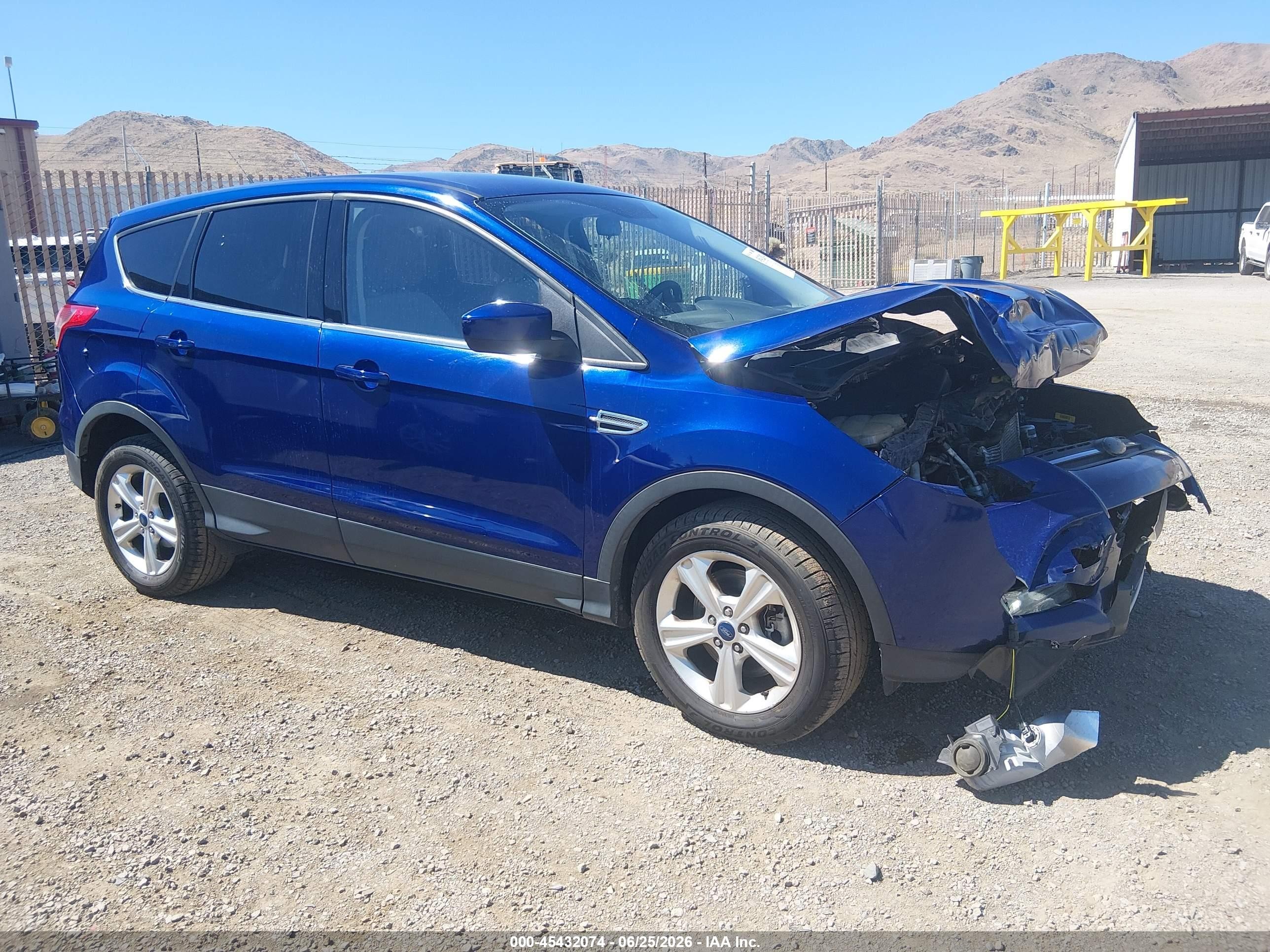 2014 Ford Escape Se Blue vin: 1FMCU9G95EUA30388