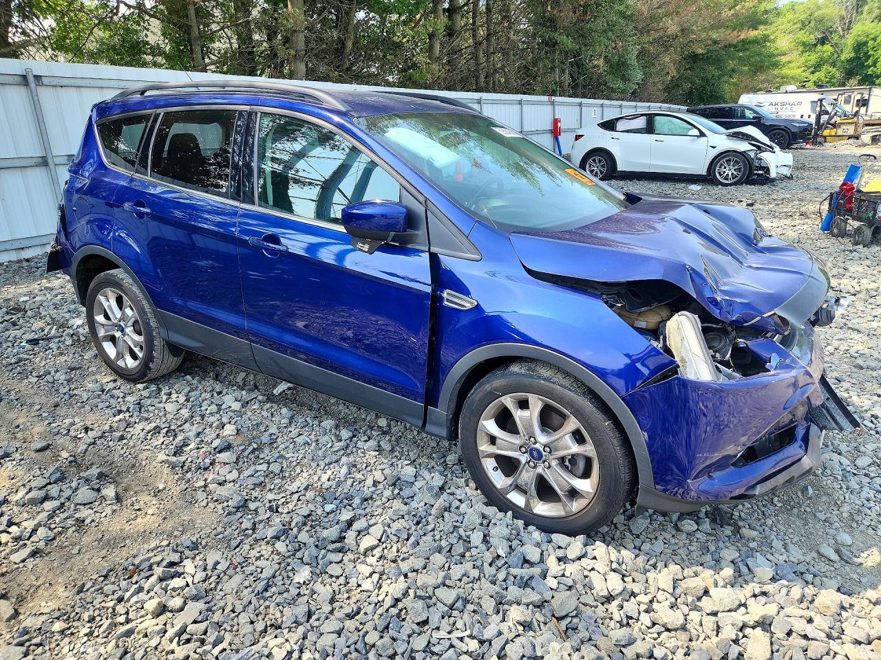 2014 Ford Escape Se Blue vin: 1FMCU9G95EUB31141
