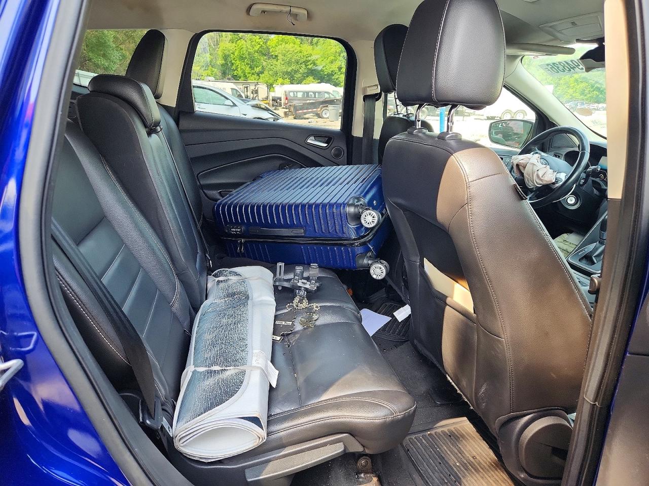 2014 Ford Escape Se Blue vin: 1FMCU9G95EUB31141