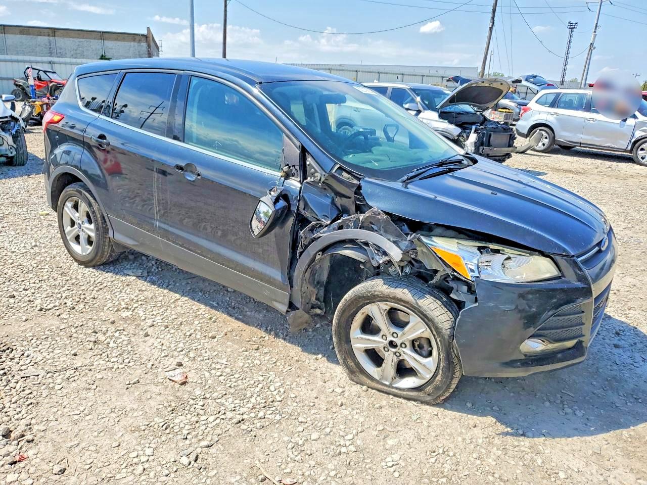 2014 Ford Escape Se Black vin: 1FMCU9G95EUB66441