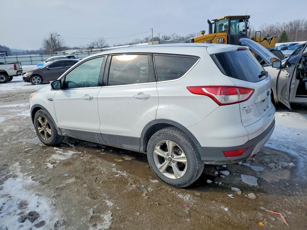 2014 Ford Escape Se White vin: 1FMCU9G95EUC38237