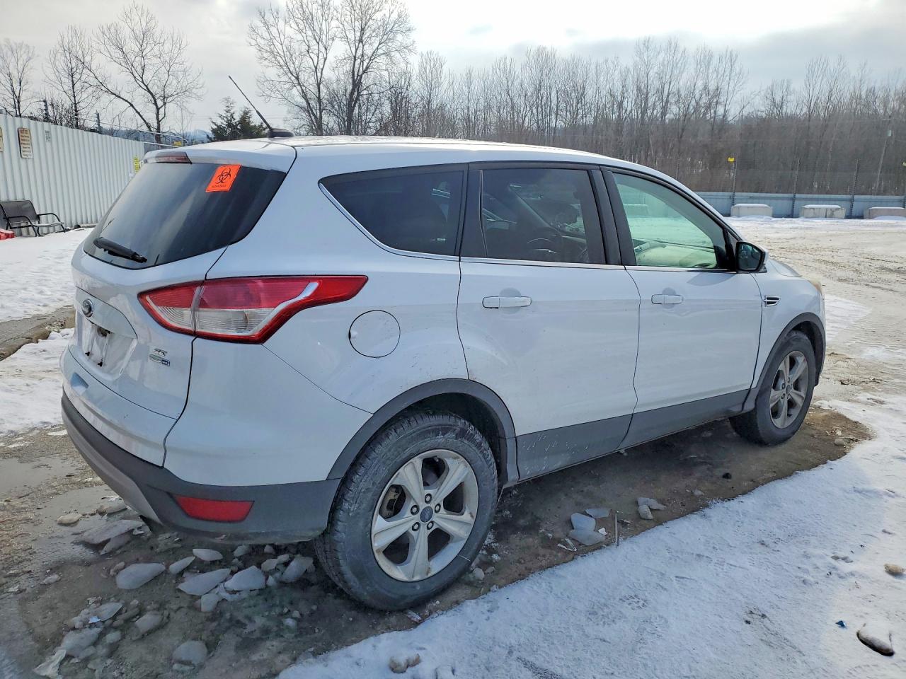2014 Ford Escape Se White vin: 1FMCU9G95EUC38237