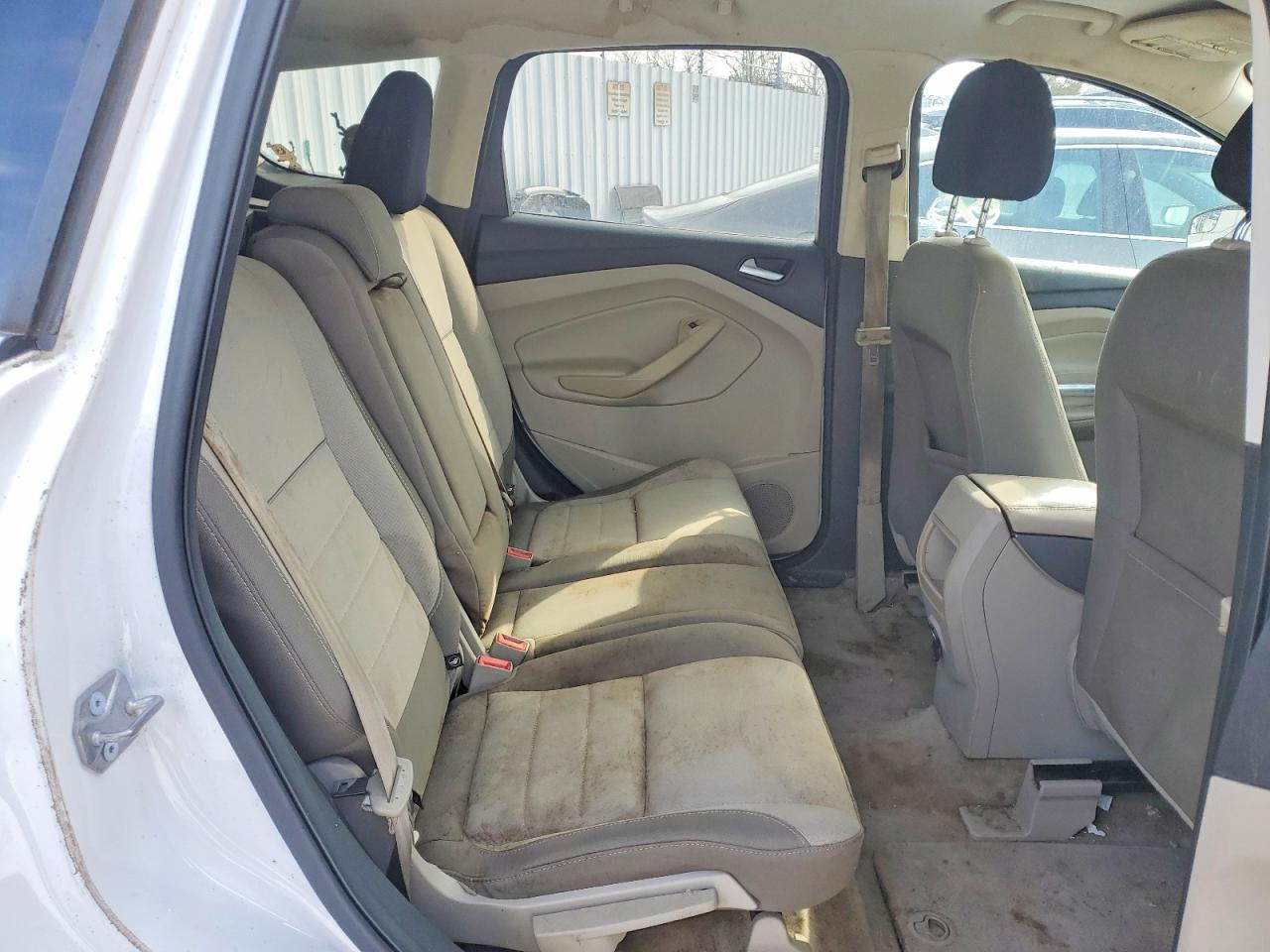 2014 Ford Escape Se White vin: 1FMCU9G95EUC38237