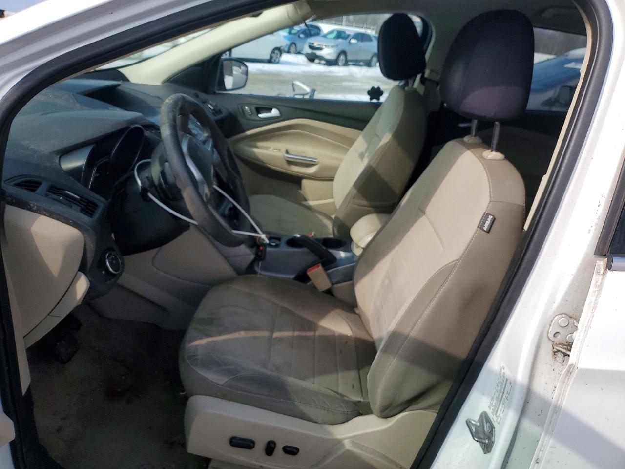 2014 Ford Escape Se White vin: 1FMCU9G95EUC38237